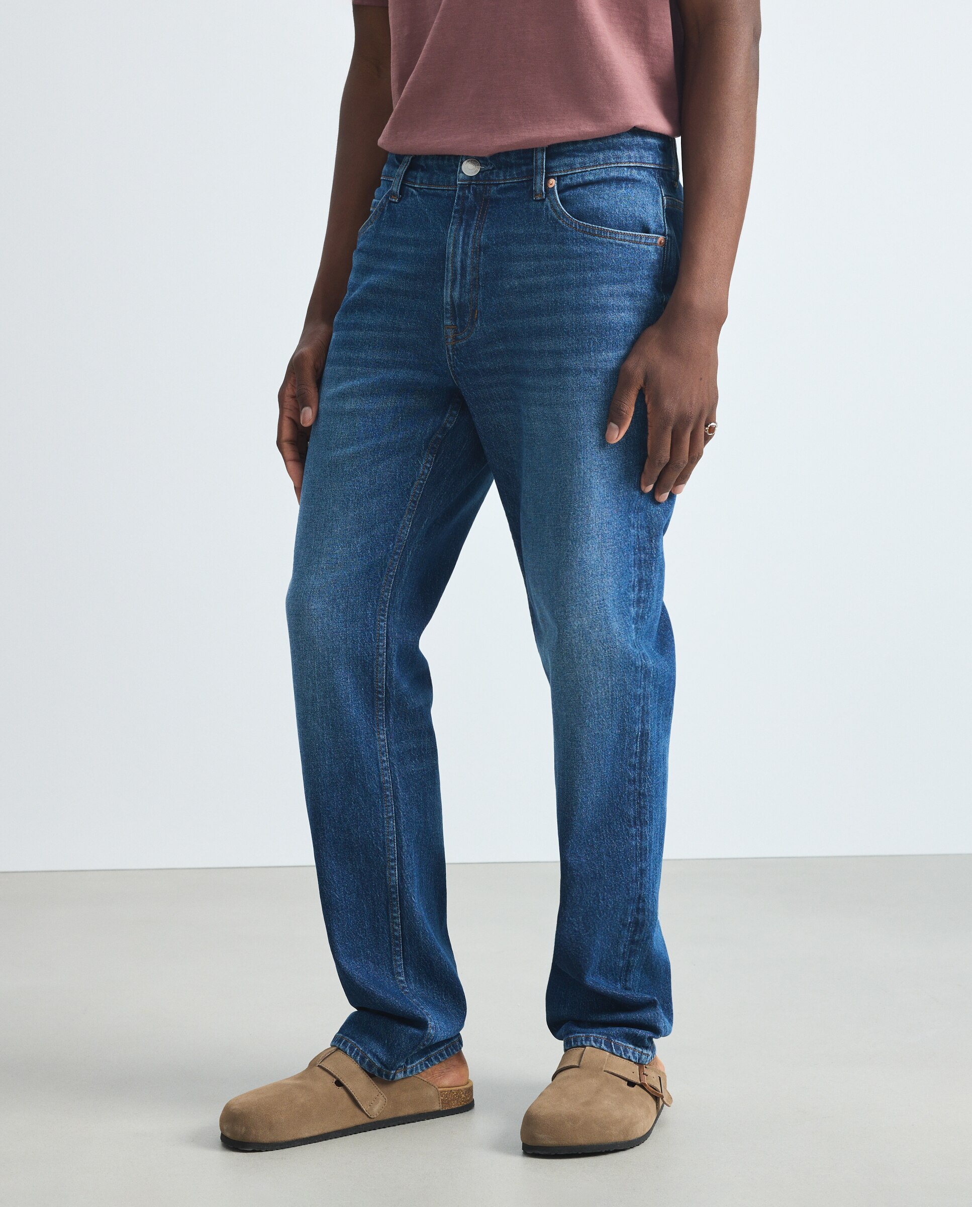 Imagen 2 de Pantalón vaquero regular de hombre. - Green Coast - Azul Suave Azul Suave