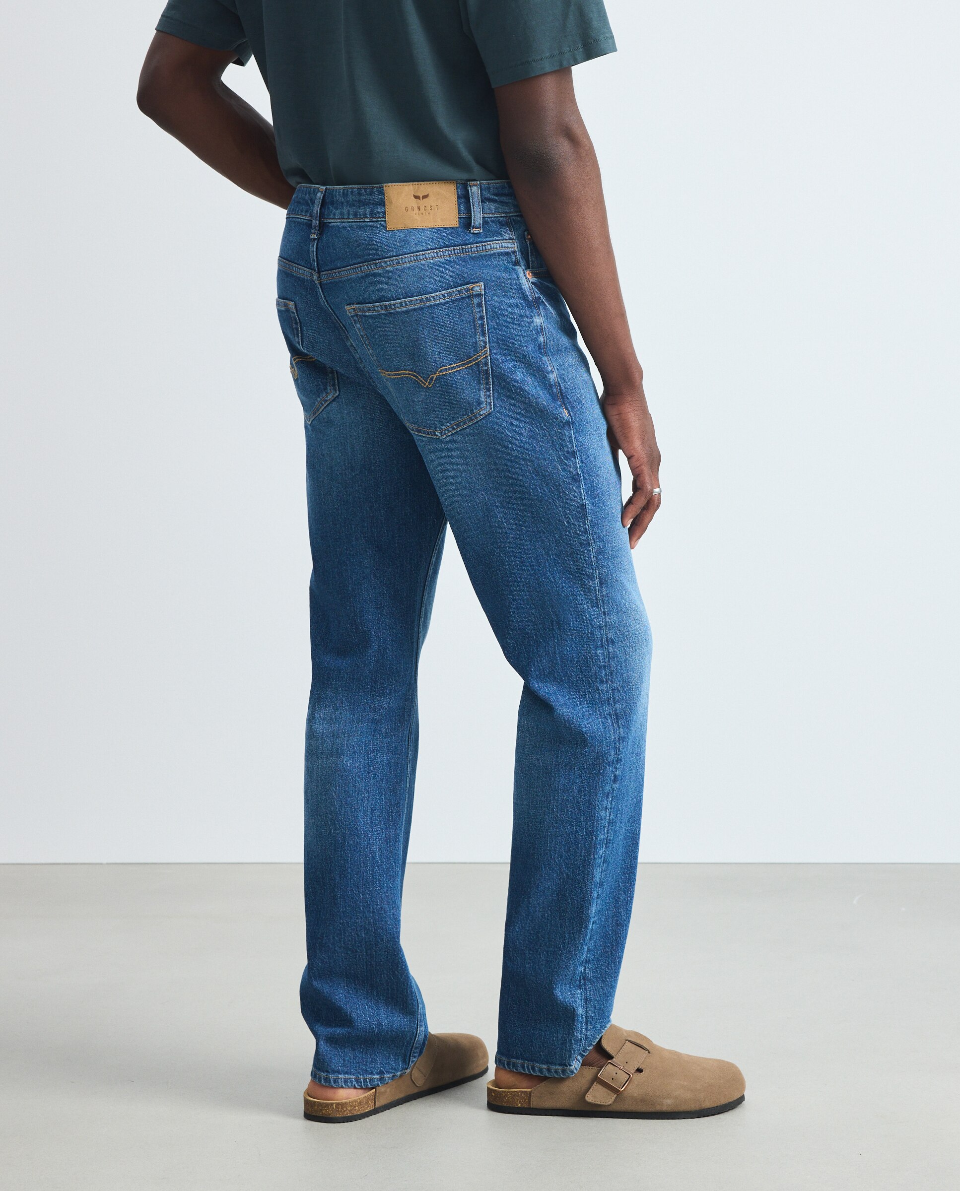 Imagen 3 de Pantalón vaquero regular de hombre. - Green Coast - Azul pálido Azul pálido