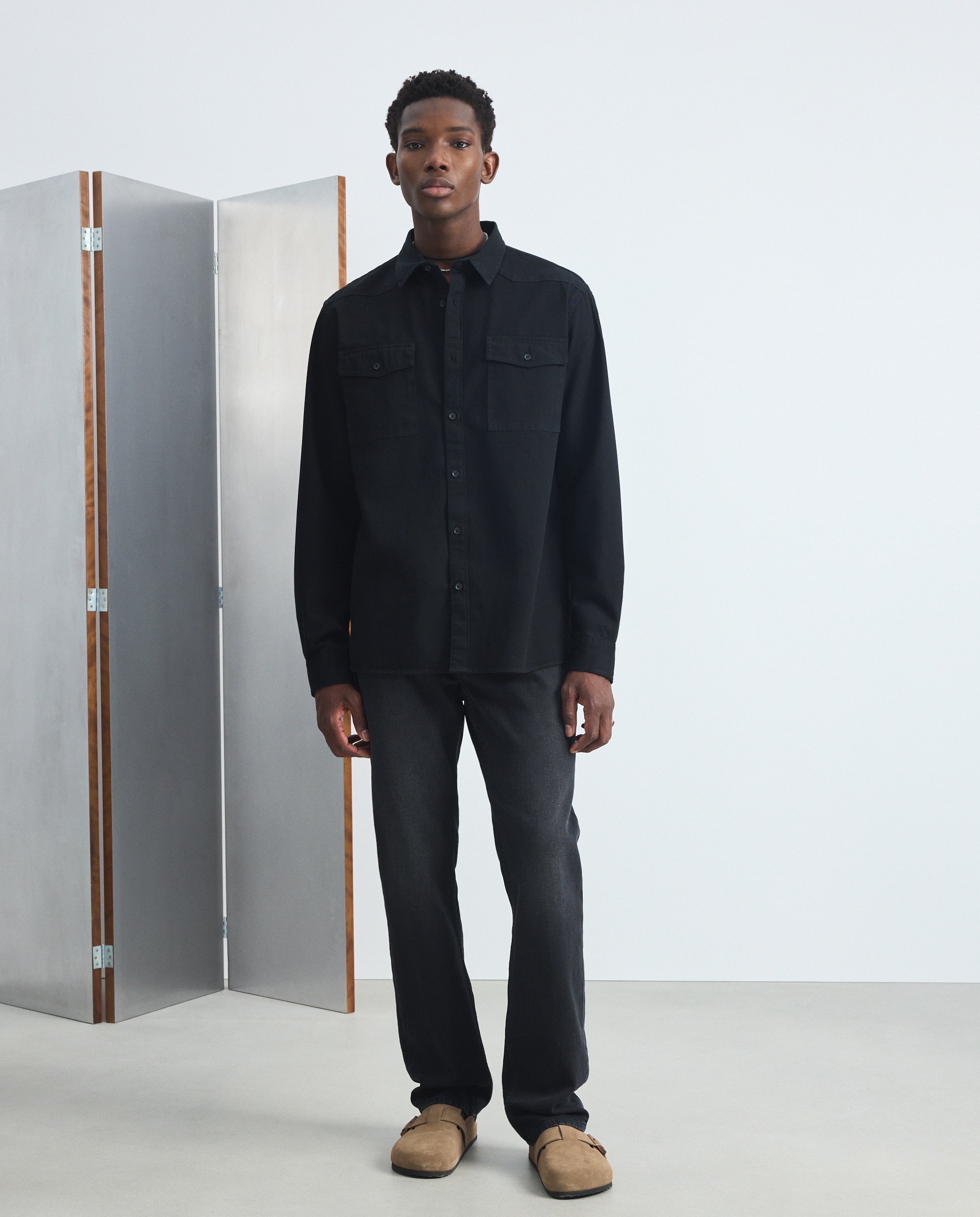 Imagen 1 de Pantalón vaquero regular de hombre. - Green Coast - Negro intenso Negro intenso