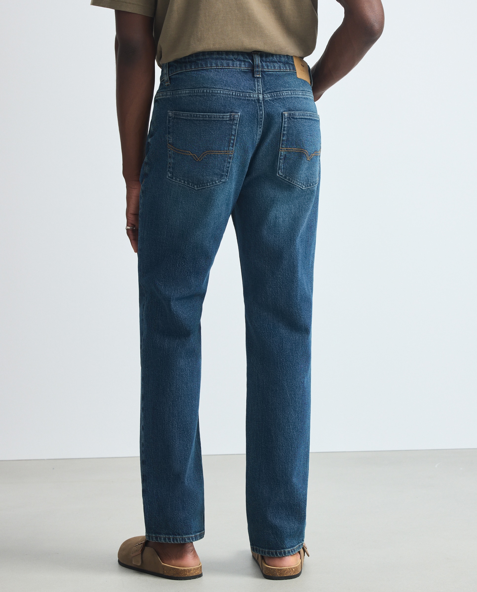 Jeans Straight Índigo-3