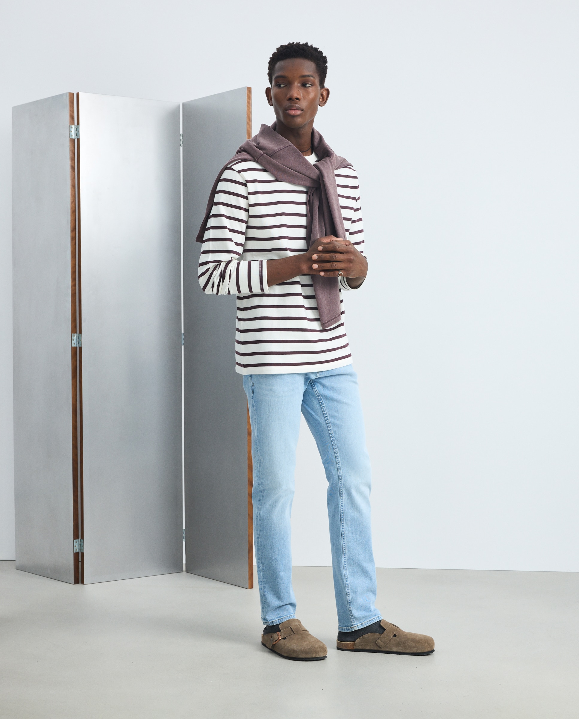 Pantalón vaquero slim de hombre. - Green Coast - 490 Petróleo 490 Petróleo-1