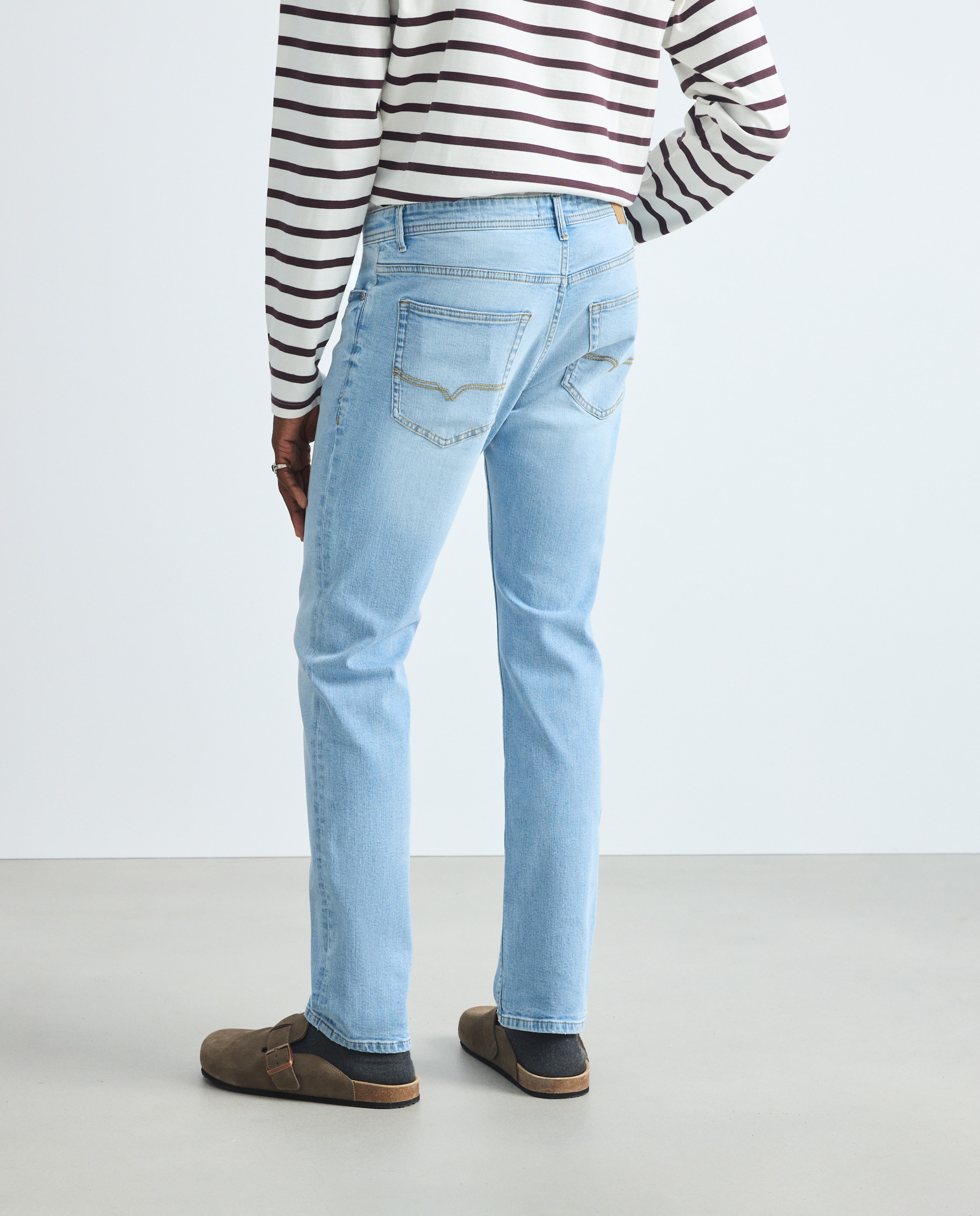 Pantalón vaquero slim de hombre. - Green Coast - 490 Petróleo 490 Petróleo-3