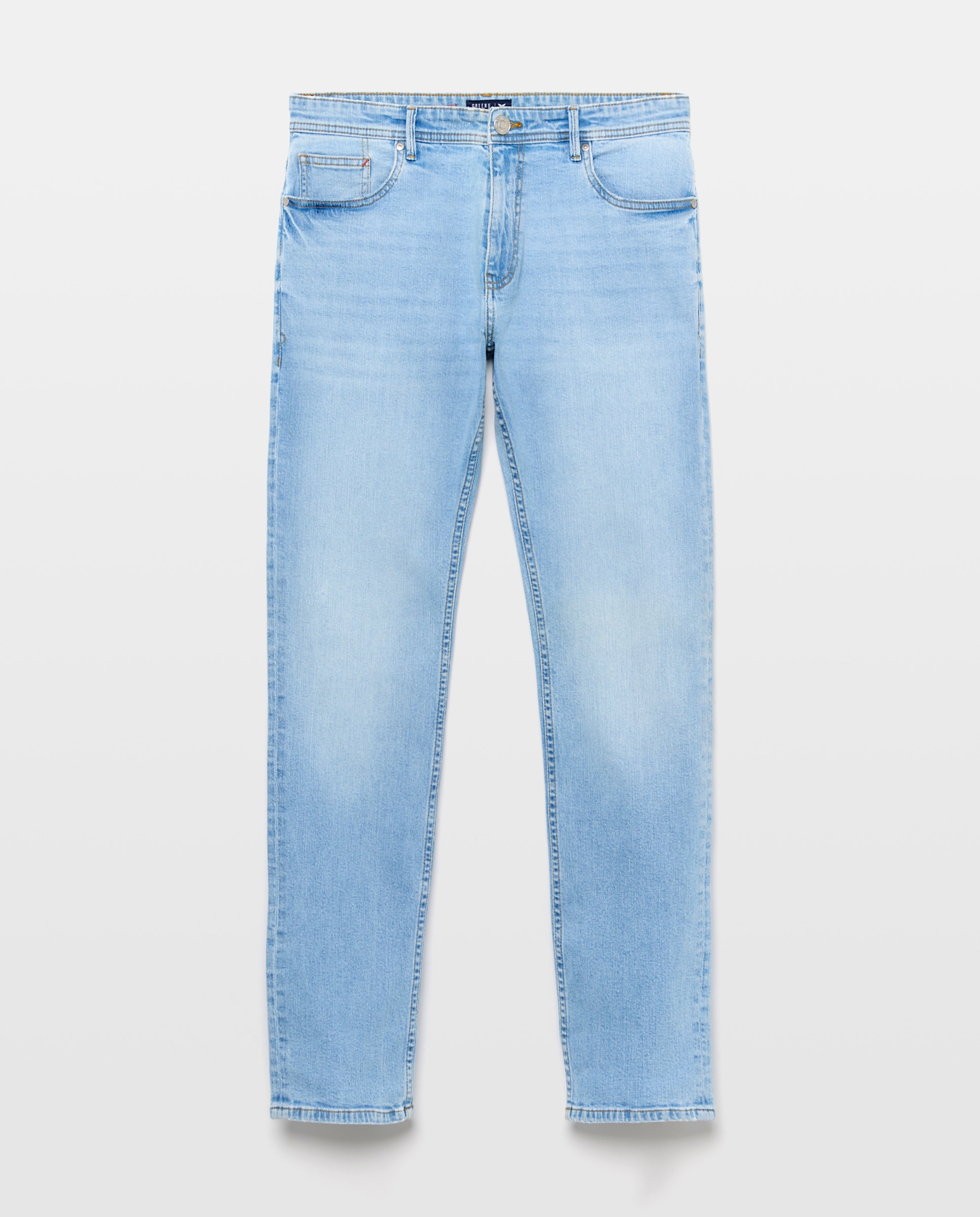 Pantalón vaquero slim de hombre. - Green Coast - 490 Petróleo 490 Petróleo-4