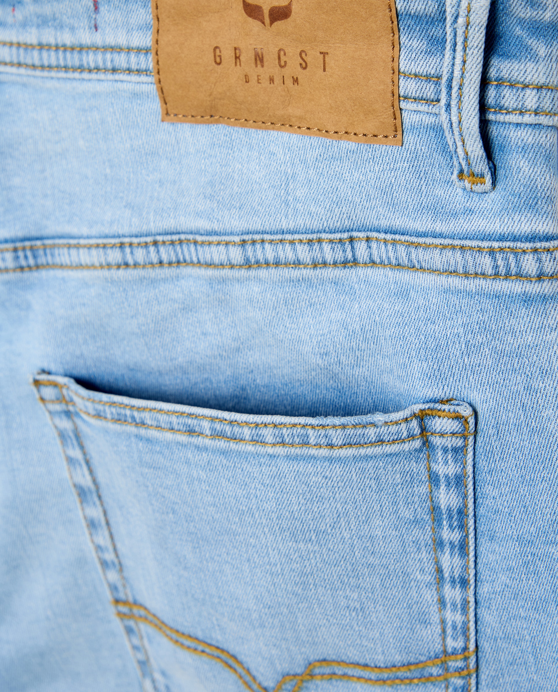 Pantalón vaquero slim de hombre. - Green Coast - 490 Petróleo 490 Petróleo-5