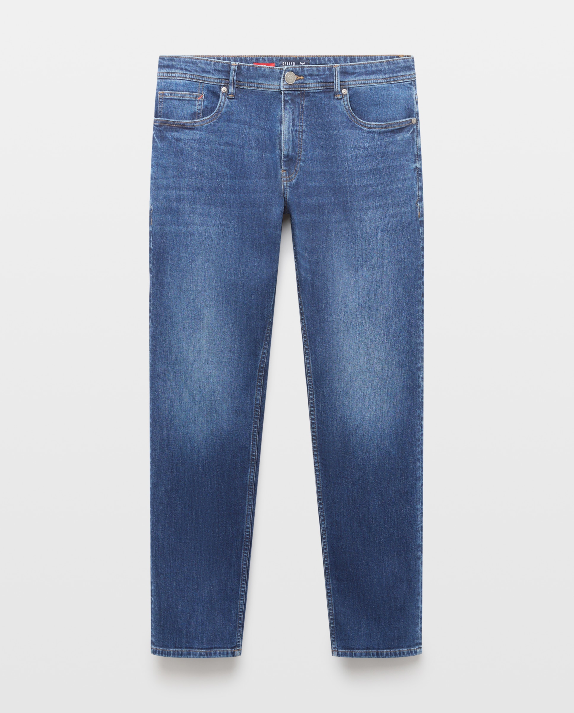 Pantalón vaquero slim de hombre. - Green Coast - Azul Suave Azul Suave-4
