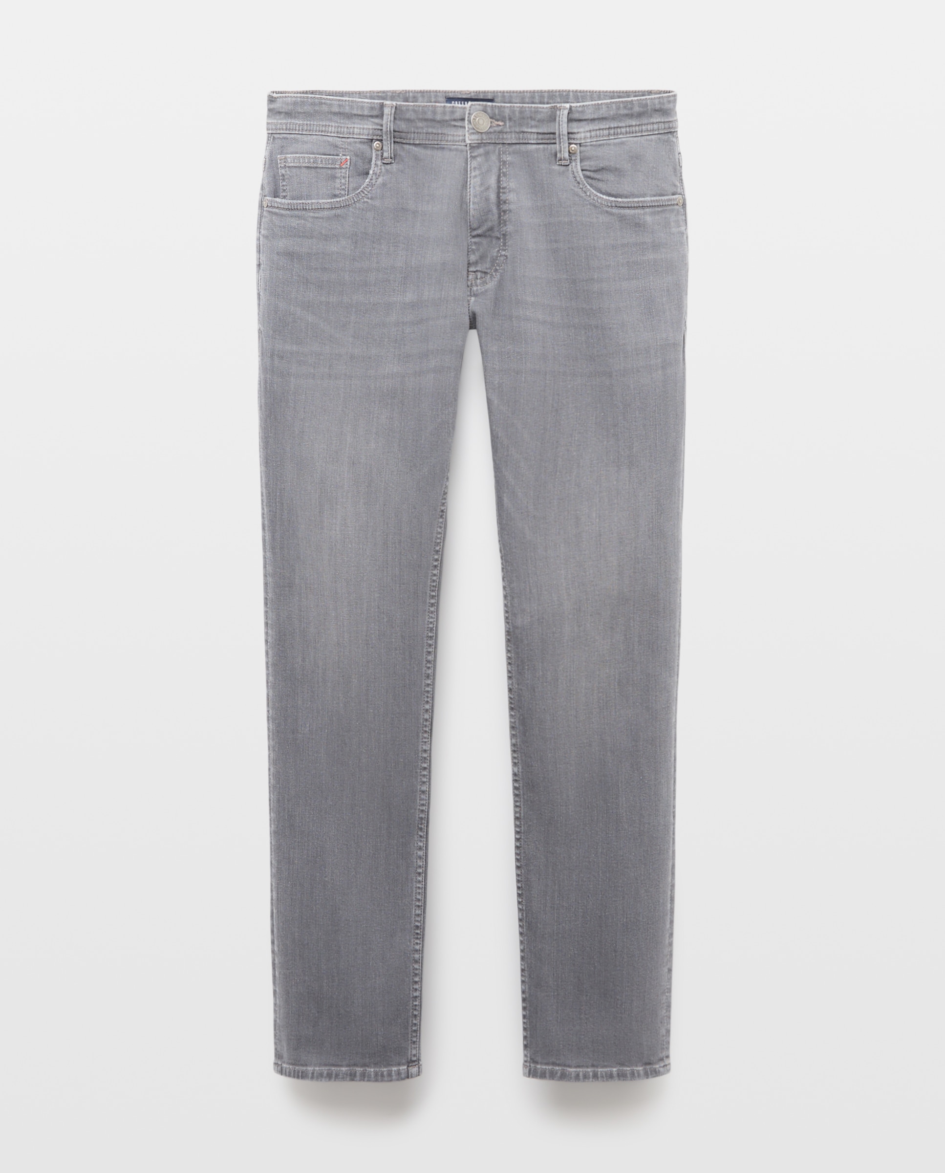 Pantalón vaquero slim de hombre. - Green Coast - Gris Gris-4