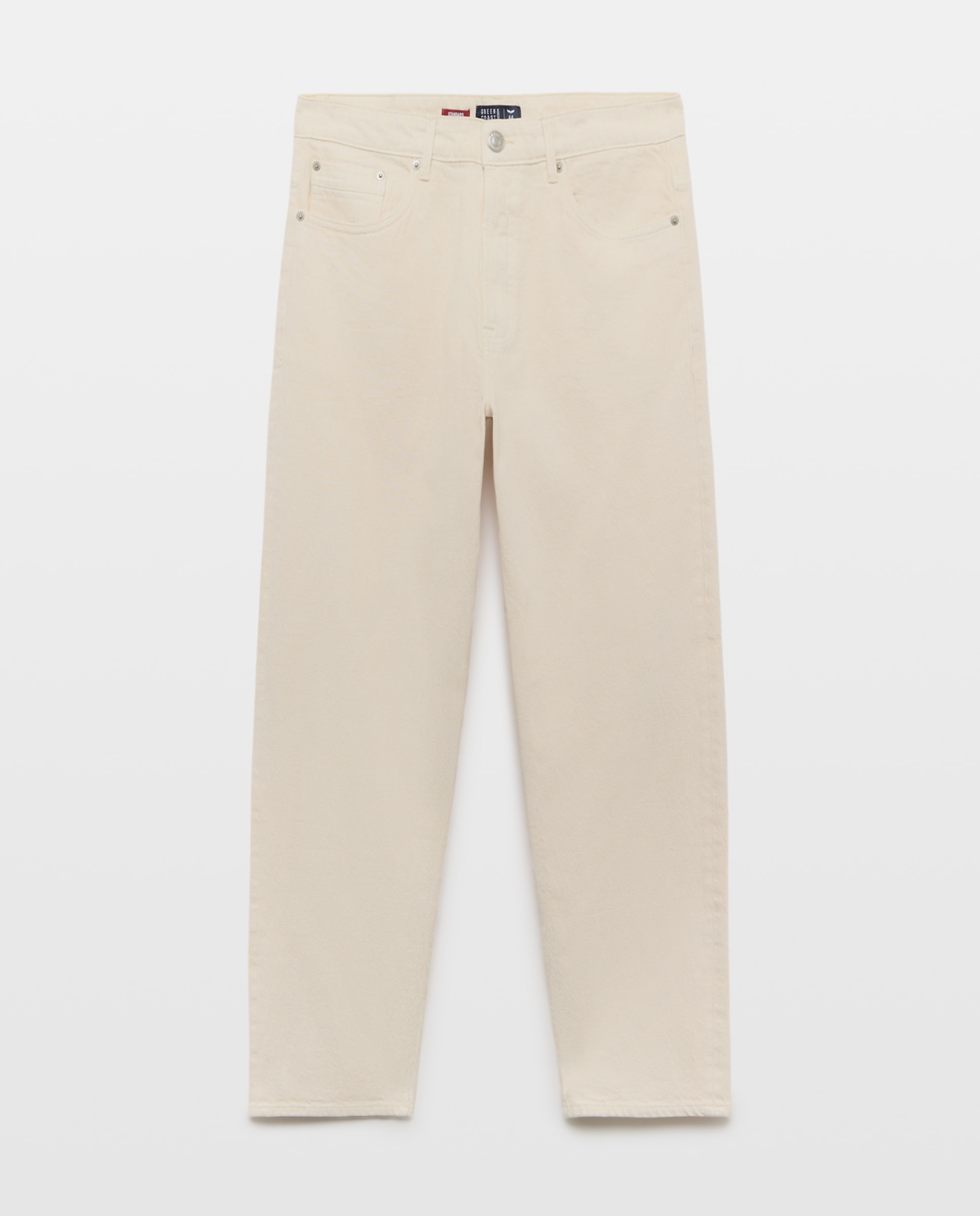 Pantalón de hombre recto - Green Coast - 120 Crudo 120 Crudo-4