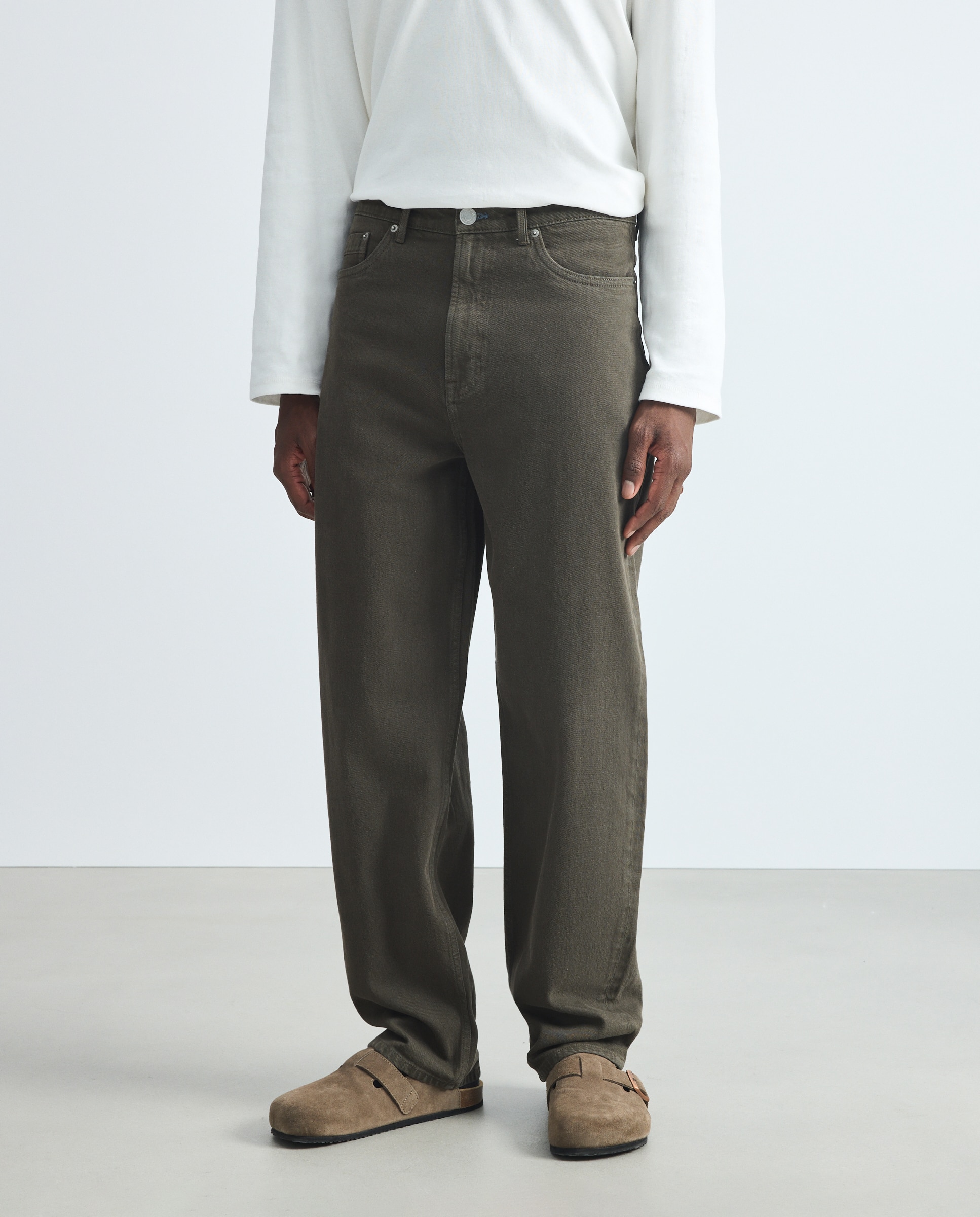 Imagen 2 de Pantalón de hombre recto - Green Coast - Marrón Marrón