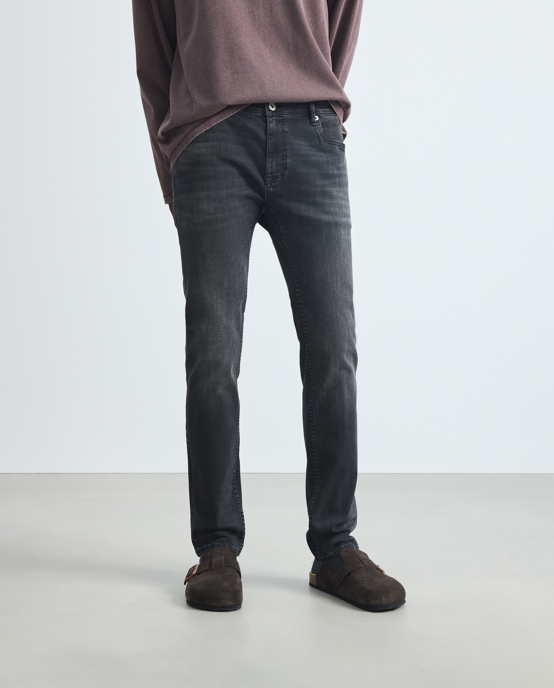 Imagen 2 de Pantalón vaquero de hombre con fit skinny. - Green Coast - Negro intenso Negro intenso