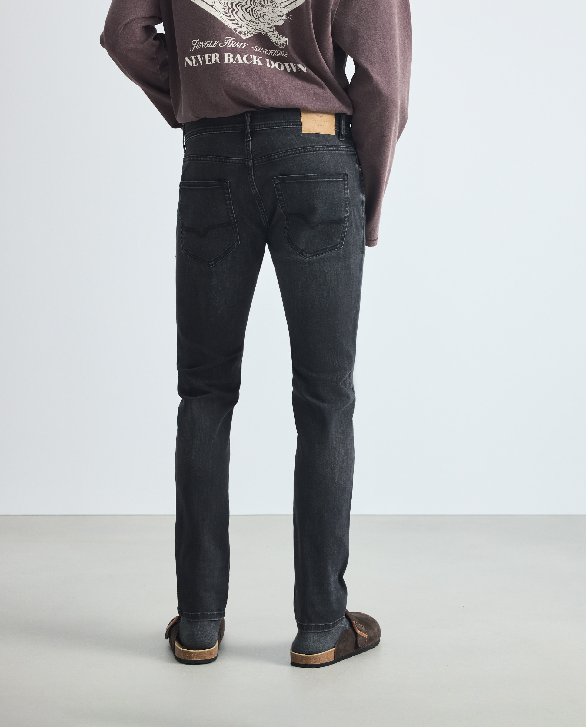 Imagen 3 de Pantalón vaquero de hombre con fit skinny. - Green Coast - Negro intenso Negro intenso