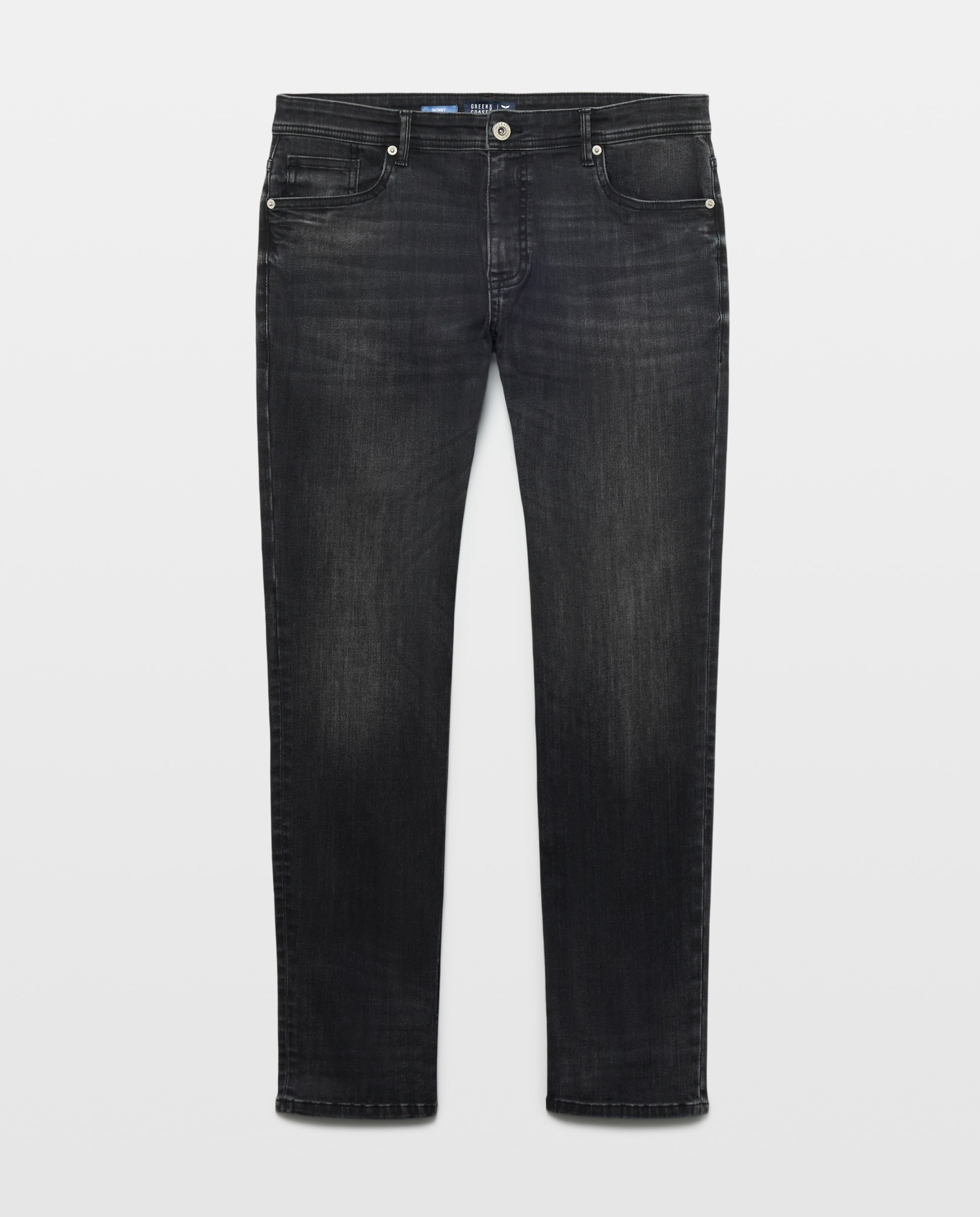 Imagen 4 de Pantalón vaquero de hombre con fit skinny. - Green Coast - Negro intenso Negro intenso