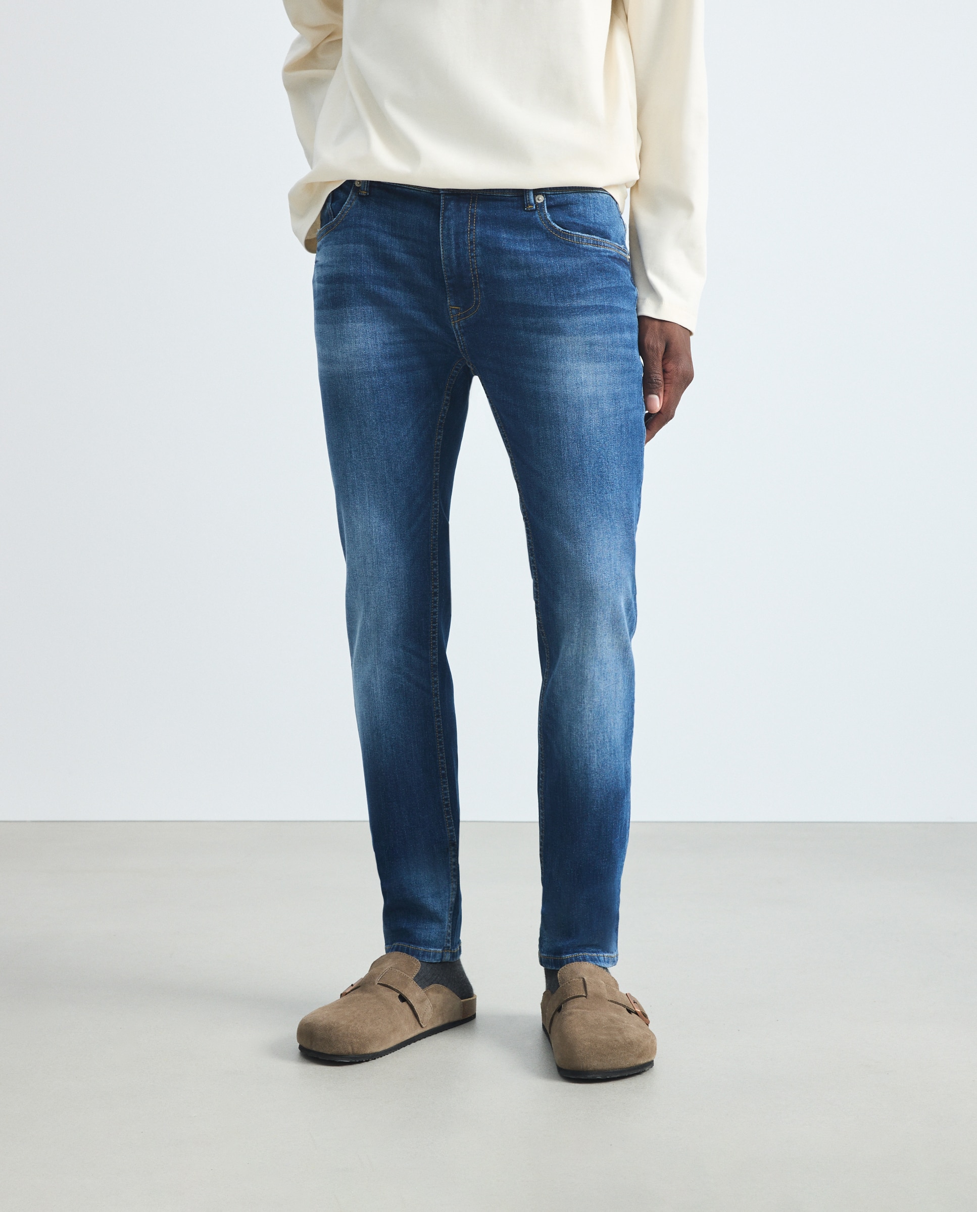 Jeans Skinny Fit Azul Suave-2