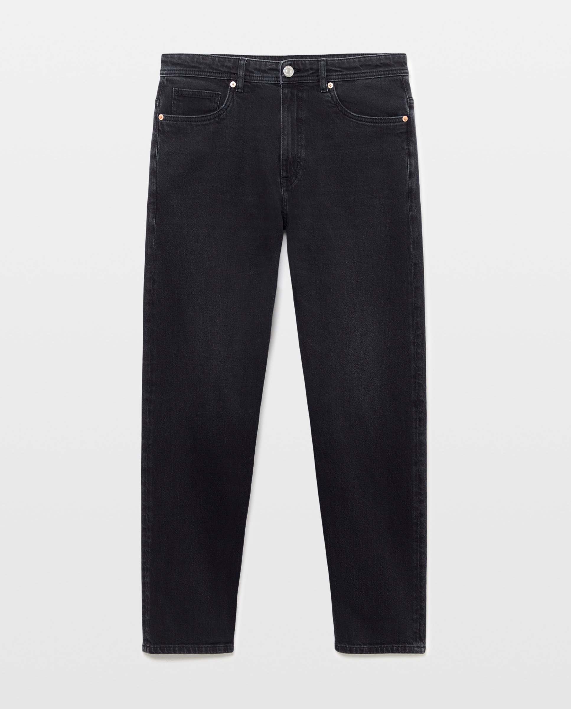 Pantalón vaquero de hombre con fit tapered. - Green Coast - Negro intenso Negro intenso-4