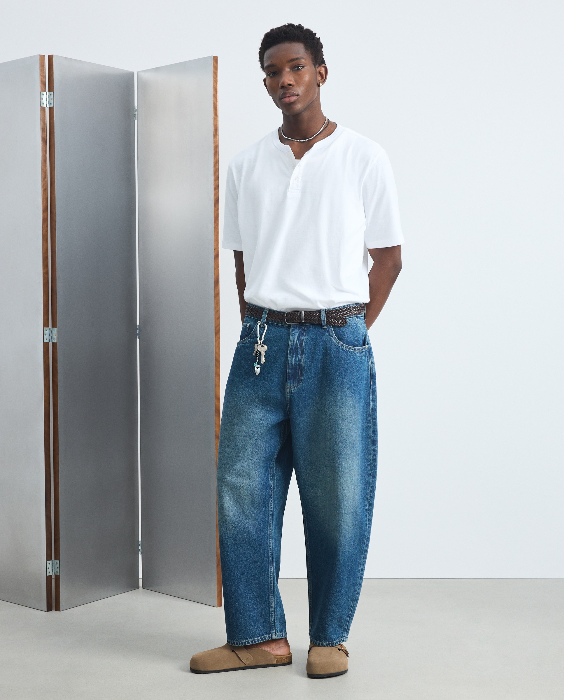 Imagem 0 de Jeans Barrel Fit