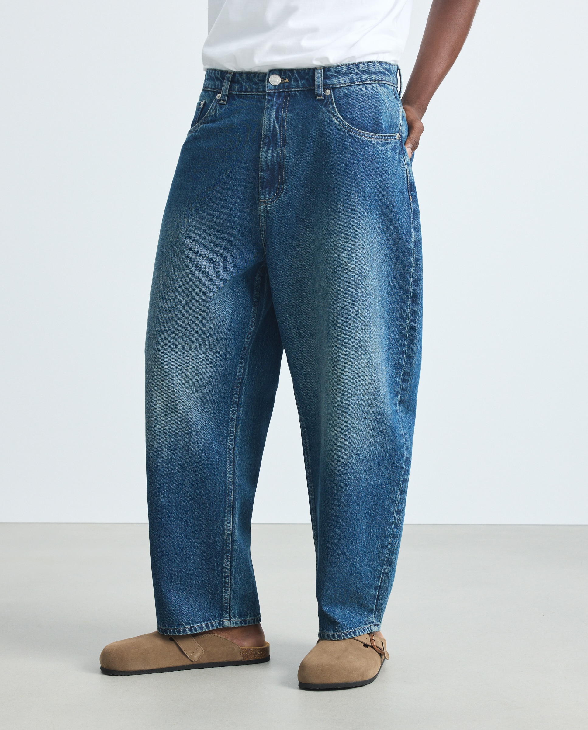 Jeans Barrel Fit Cerúleo-2