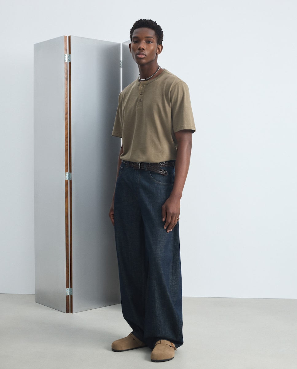Imagen 0 de Pantalón vaquero de hombre fit Ballon. Indigo