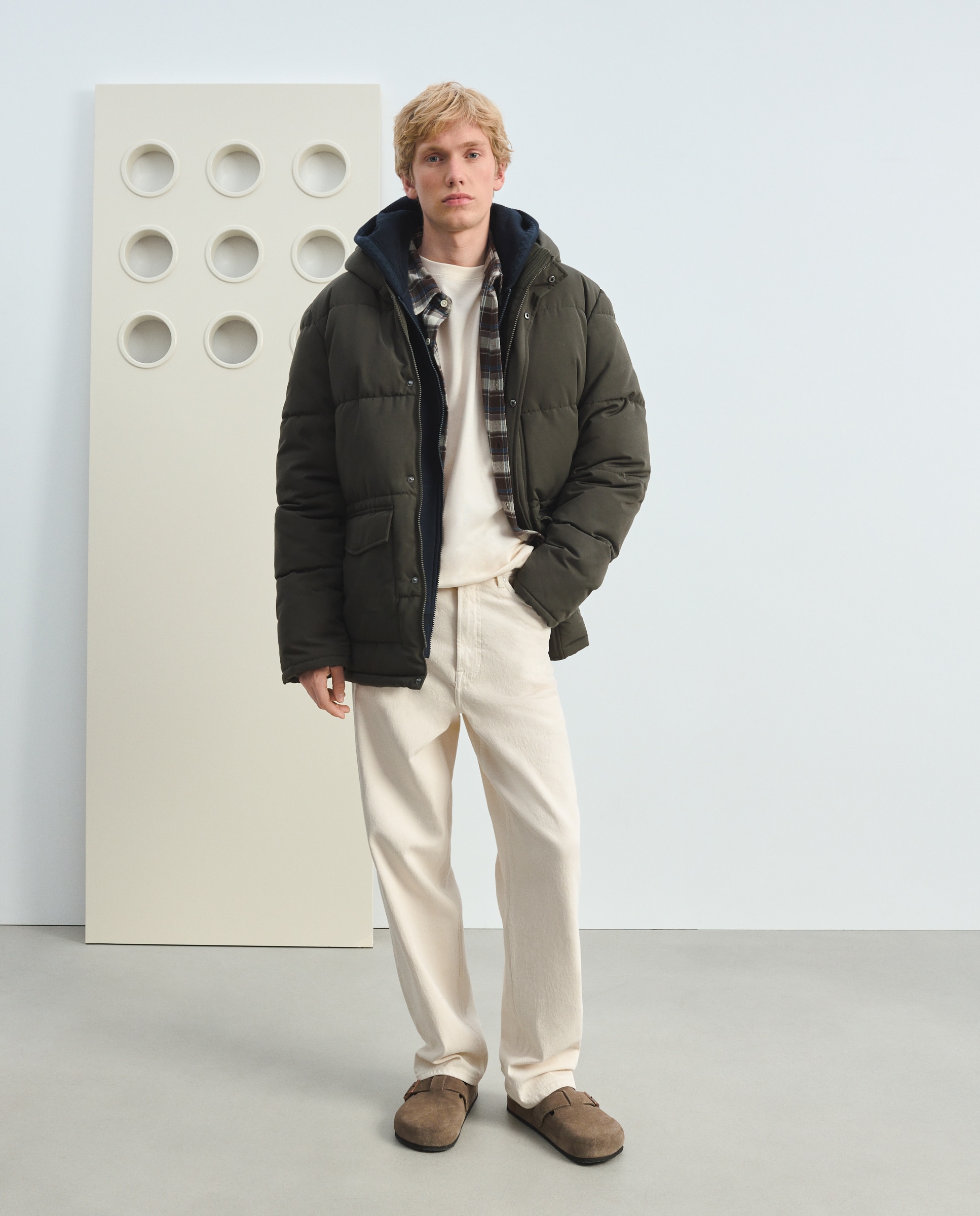 Parka acolchada técnica de hombre - Green Coast - 520 Kaki 520 Kaki-2