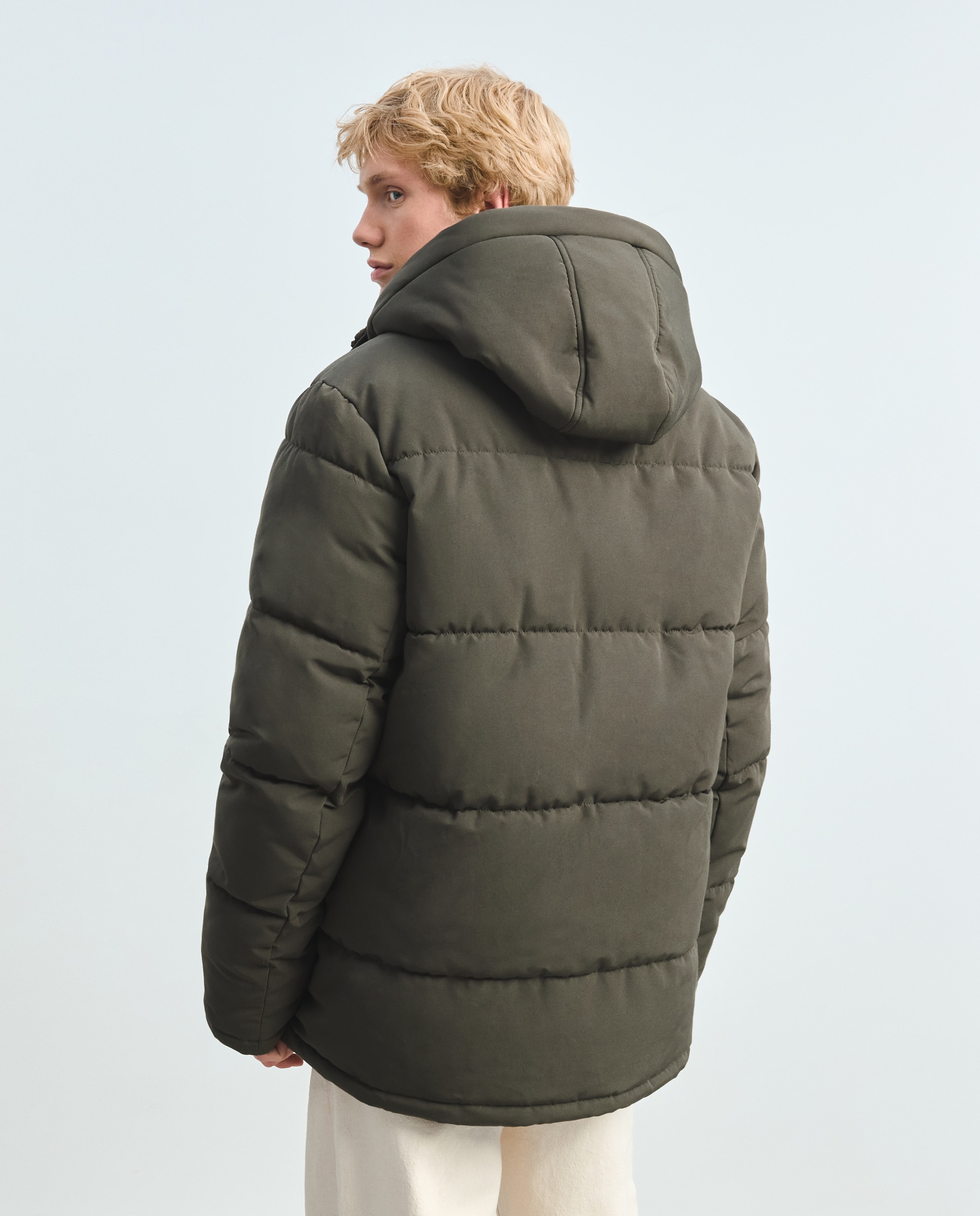Parka acolchada técnica de hombre - Green Coast - 520 Kaki 520 Kaki-3