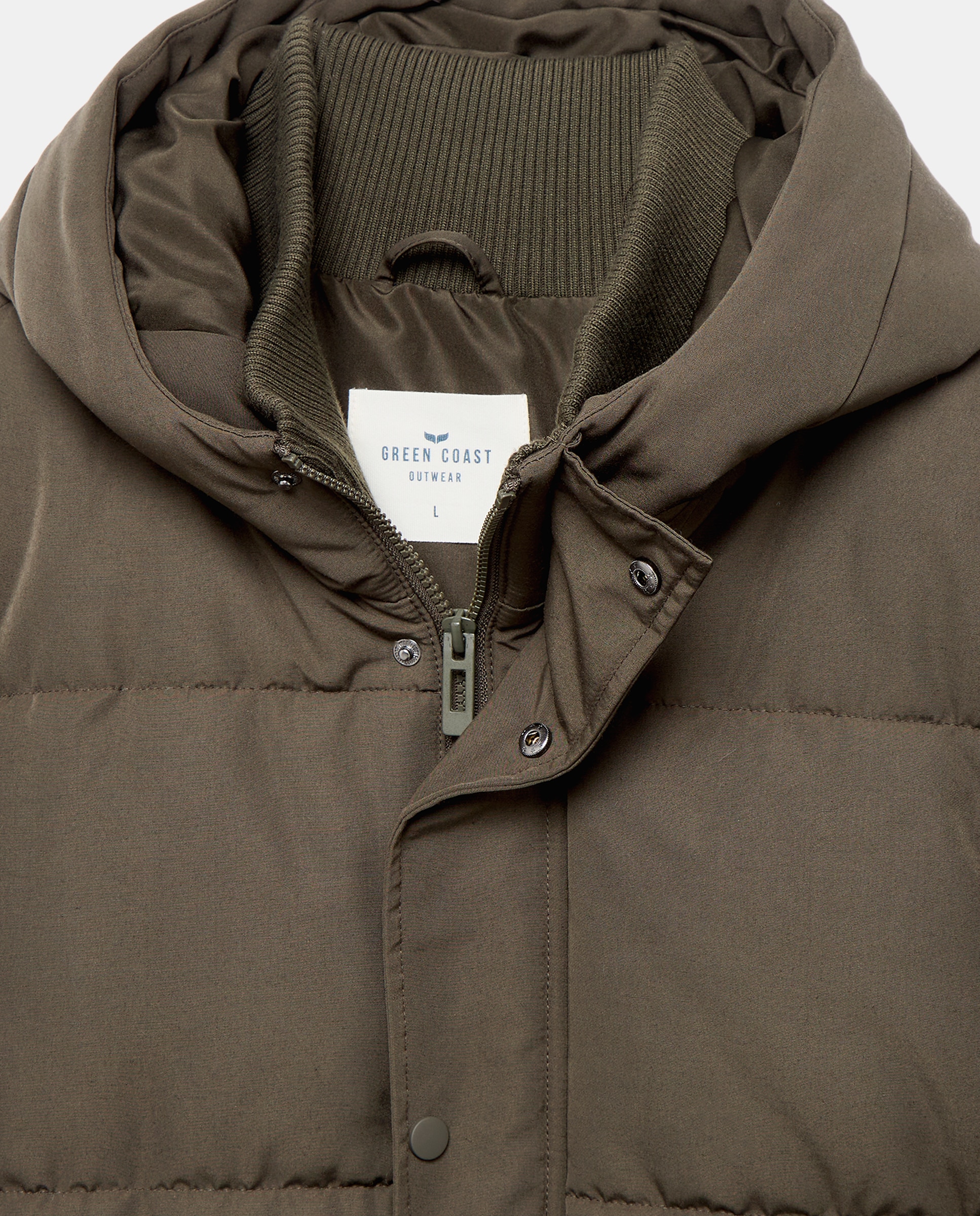 Parka acolchada técnica de hombre - Green Coast - 520 Kaki 520 Kaki-5