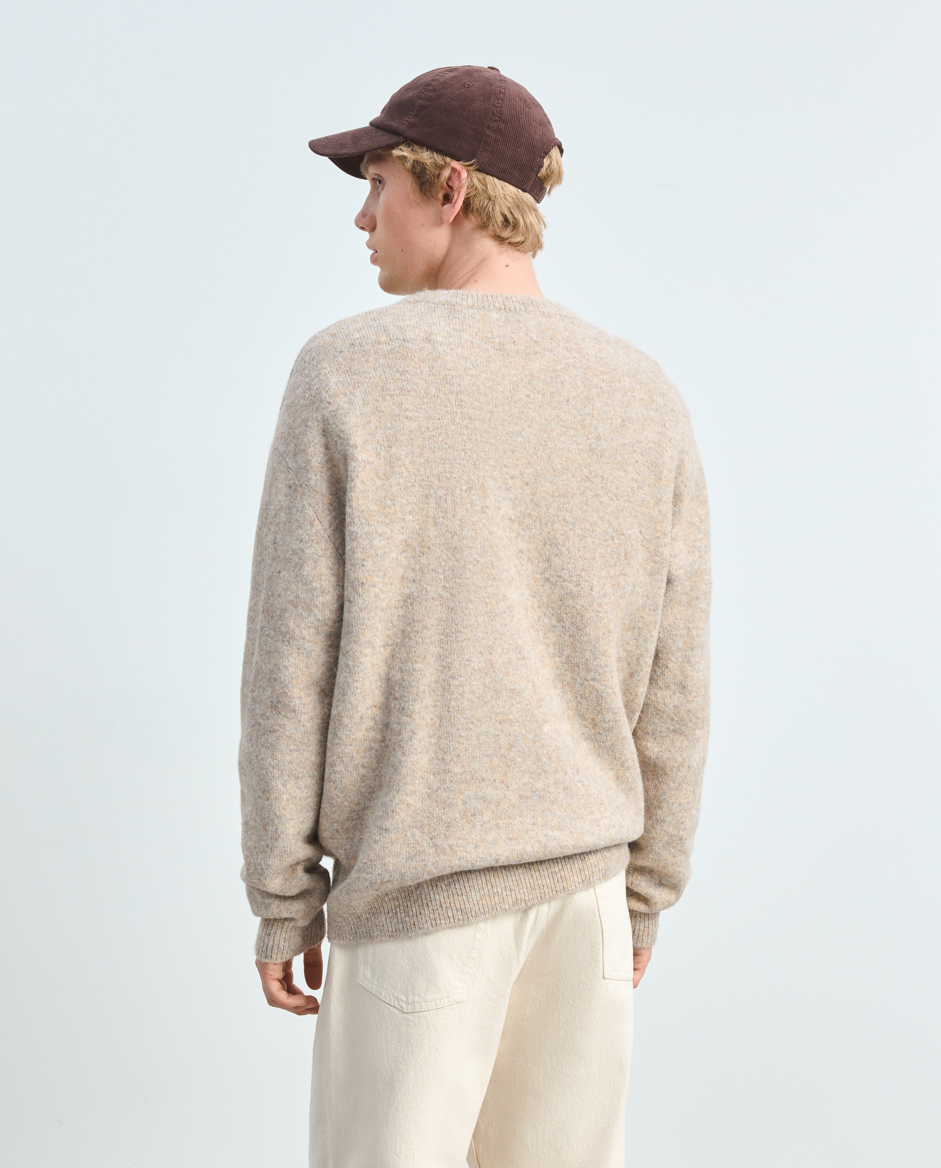 Imagen 3 de Jersey cuello redondo con alpaca de hombre - Green Coast - 120 Crudo 120 Crudo