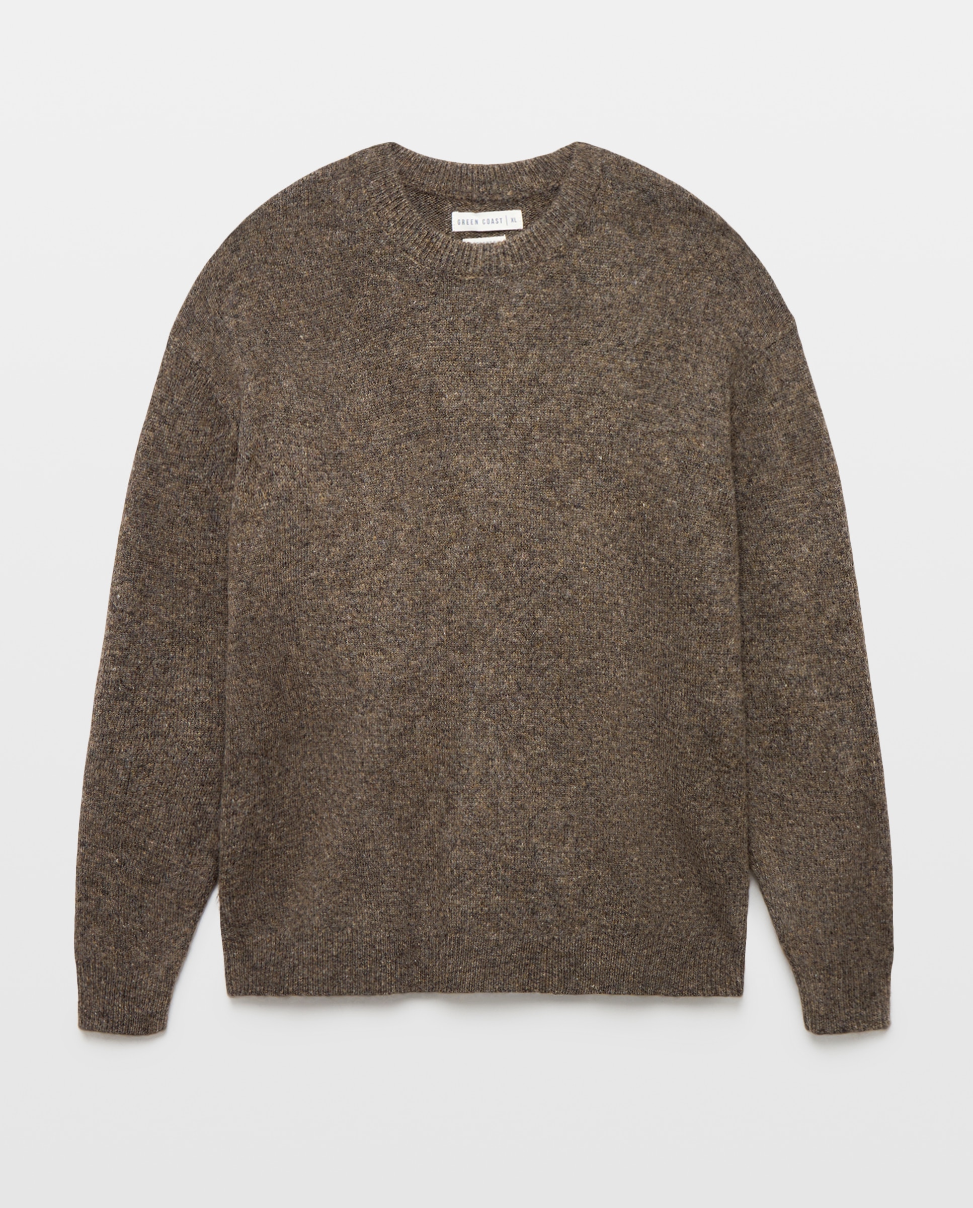 Imagen 4 de Jersey cuello redondo con alpaca de hombre - Green Coast - Marrón Marrón