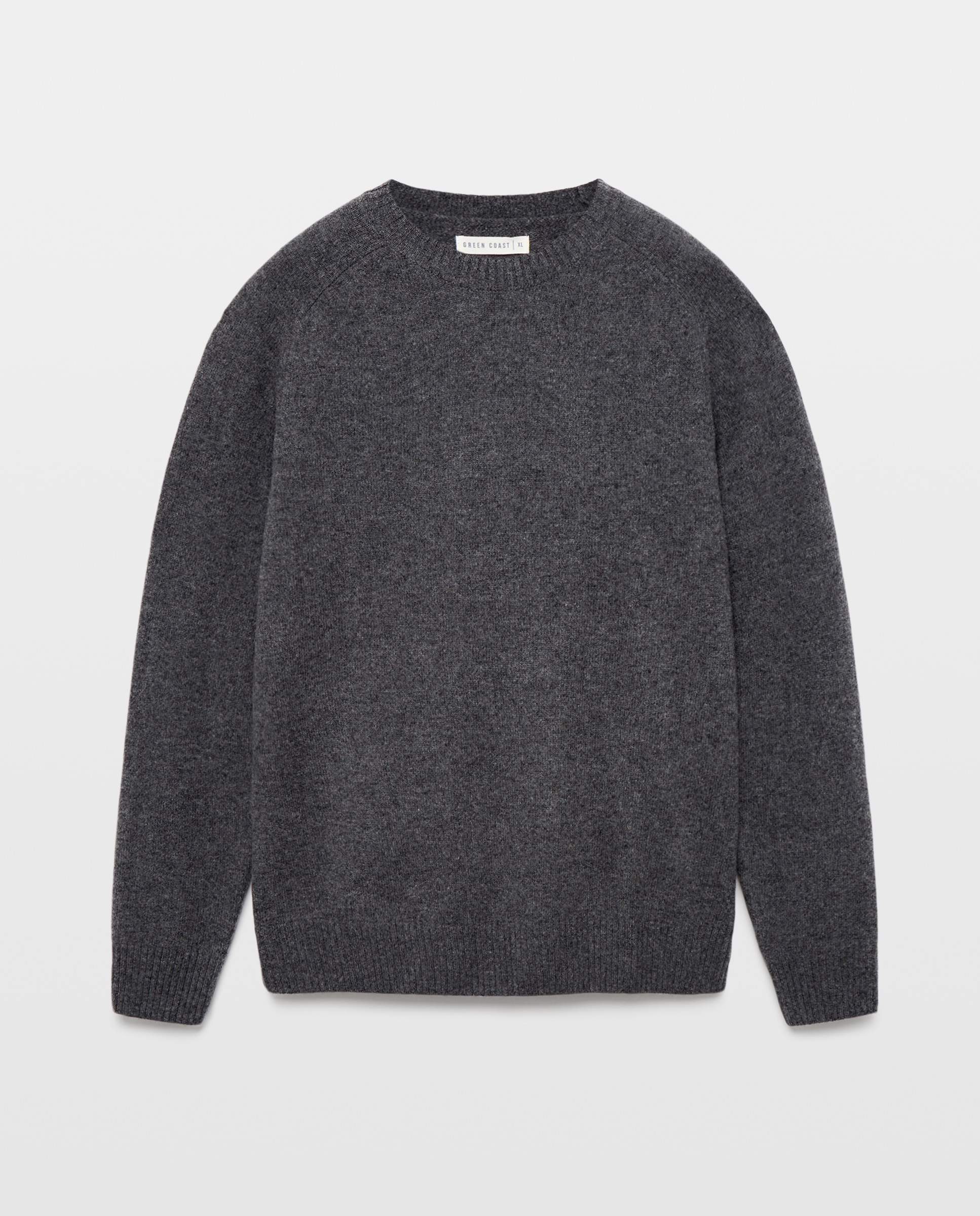 Jersey 100% lambswool cuello redondo - Green Coast - 820 Gris medio 820 Gris medio-4