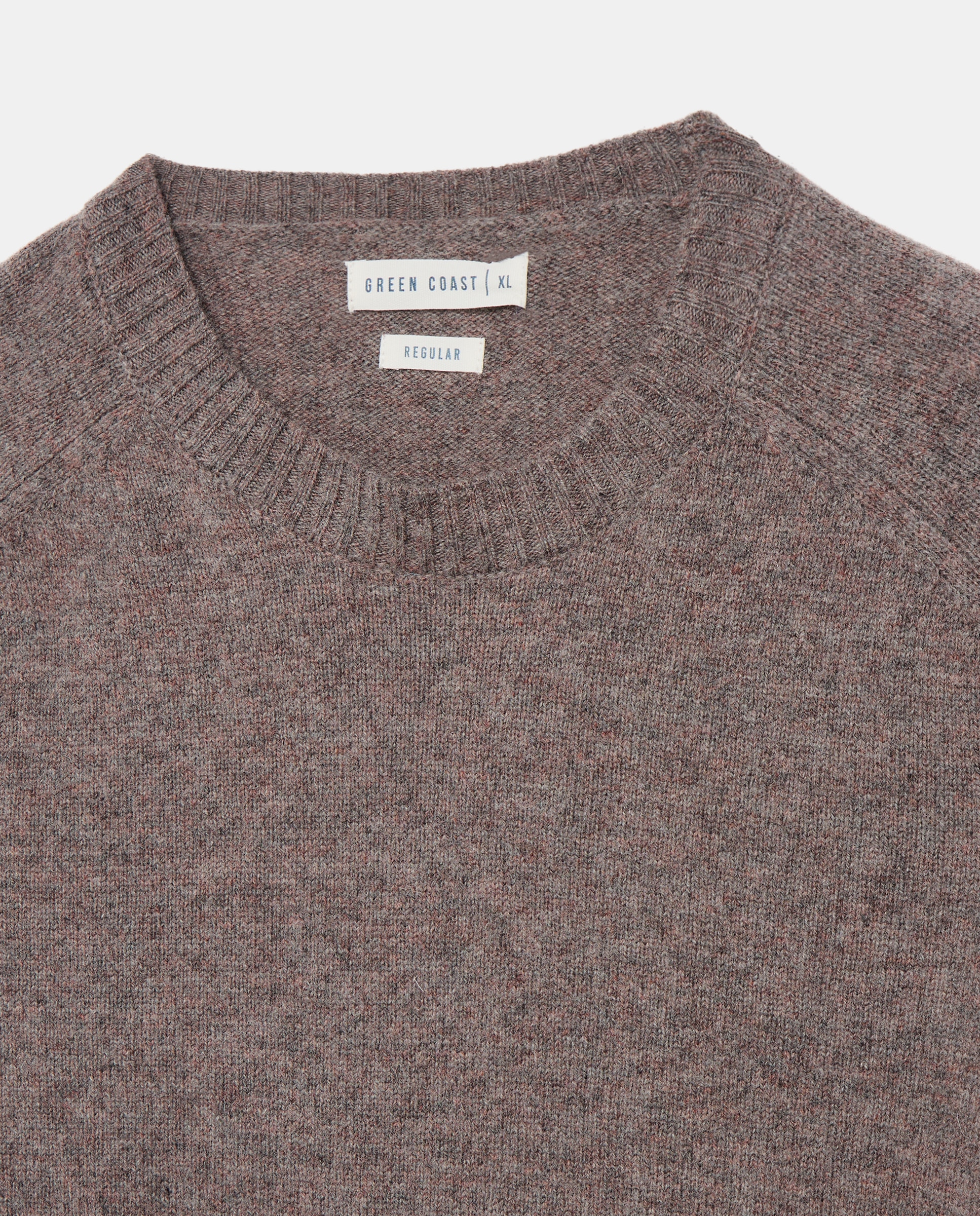 Jersey 100% lambswool cuello redondo - Green Coast - Visón claro Visón claro-5