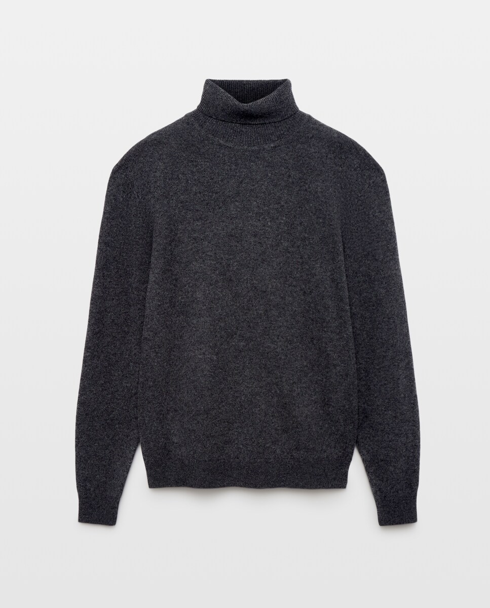 Imagen 1 de Jersey 100% lambswool cuello vuelto 820 Gris medio