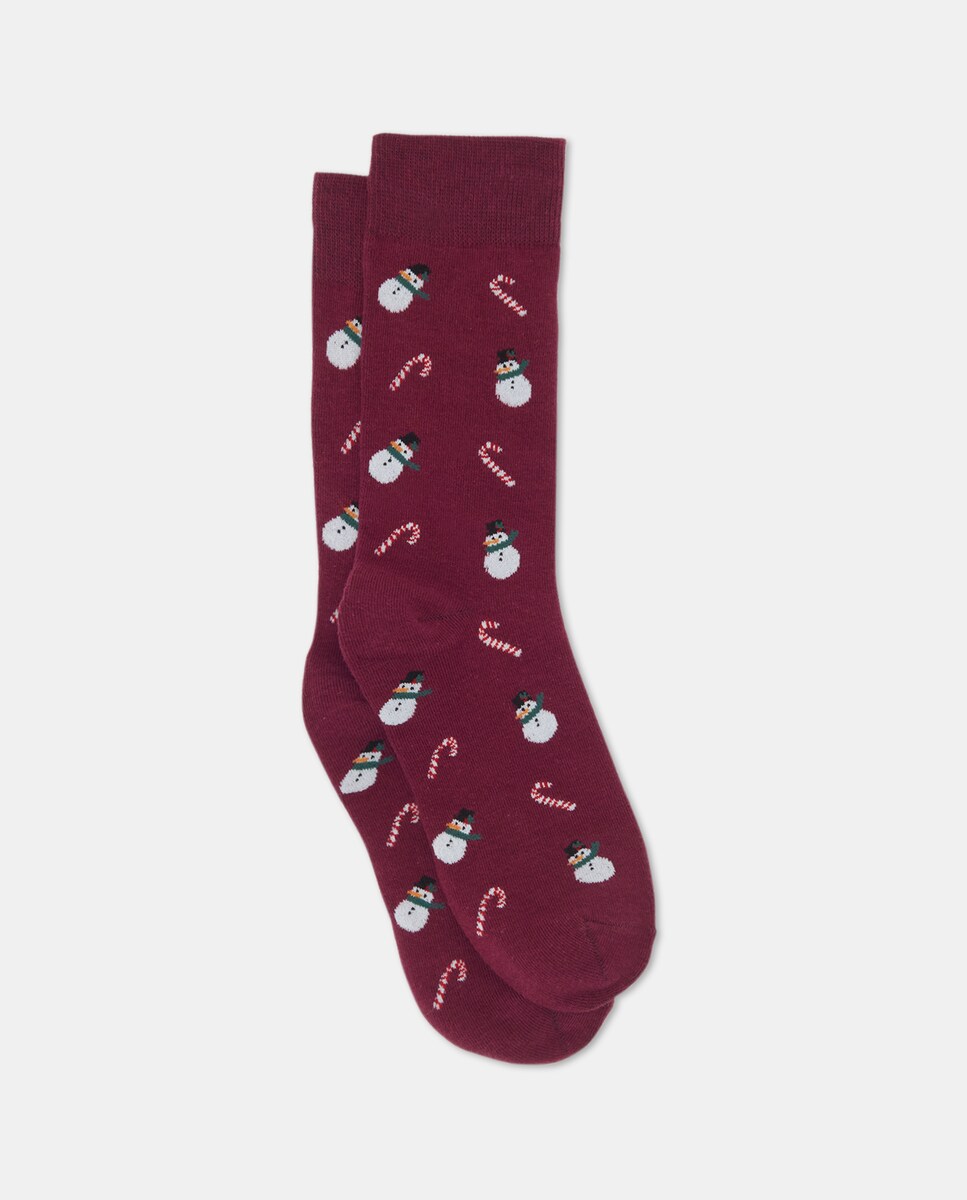 Pack de 1 Par de Meias X-MAS 290 Bordeaux-2