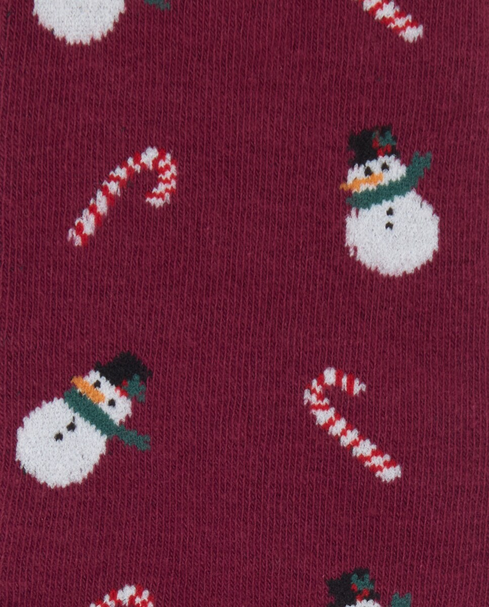 Pack de 1 Par de Meias X-MAS 290 Bordeaux-3