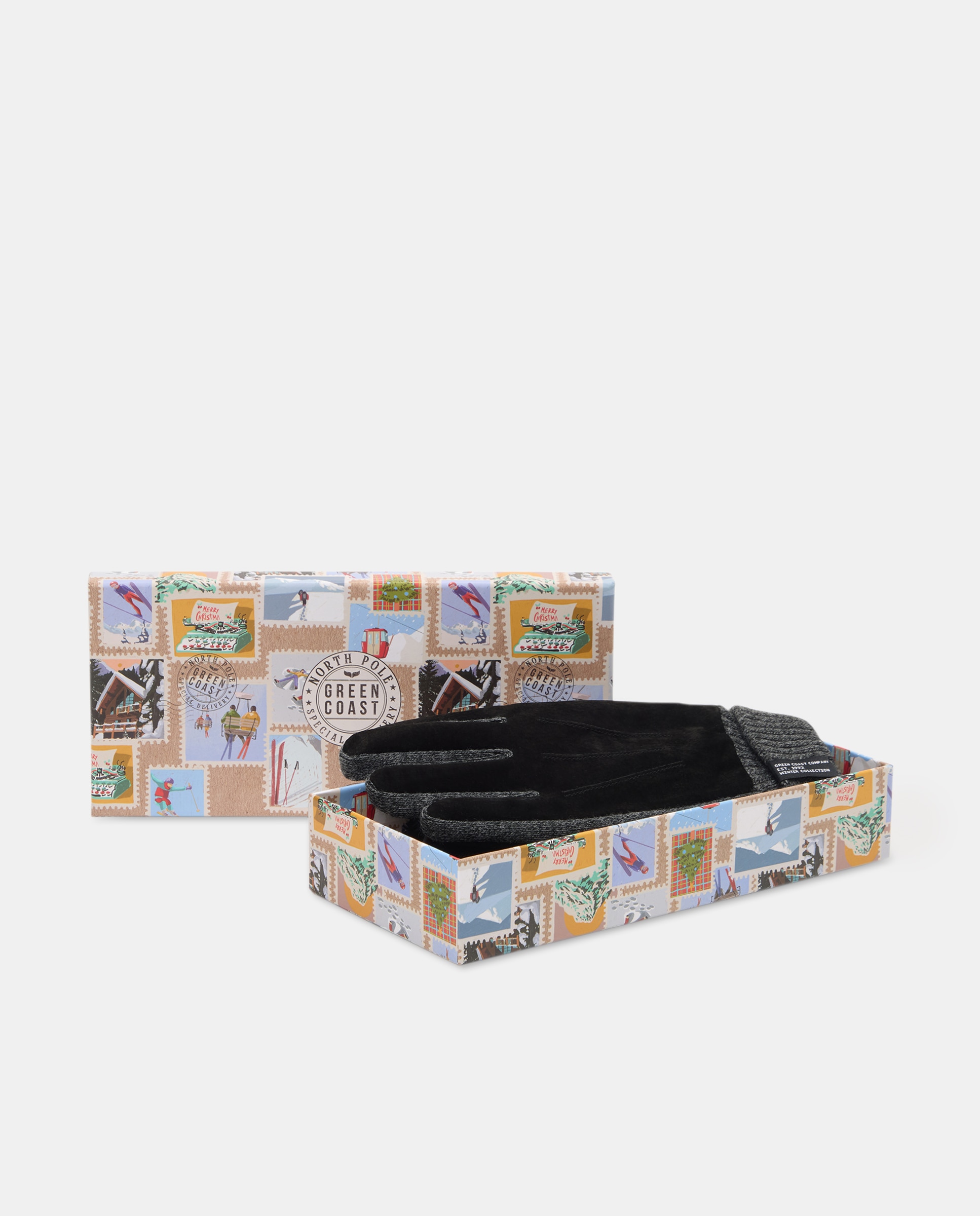 Pack de Luvas de Camurça e Malha X-MAS 830 Antracite-1