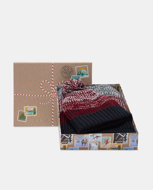 Imagen 0 de Pack regalo gorro y cuello de hombre