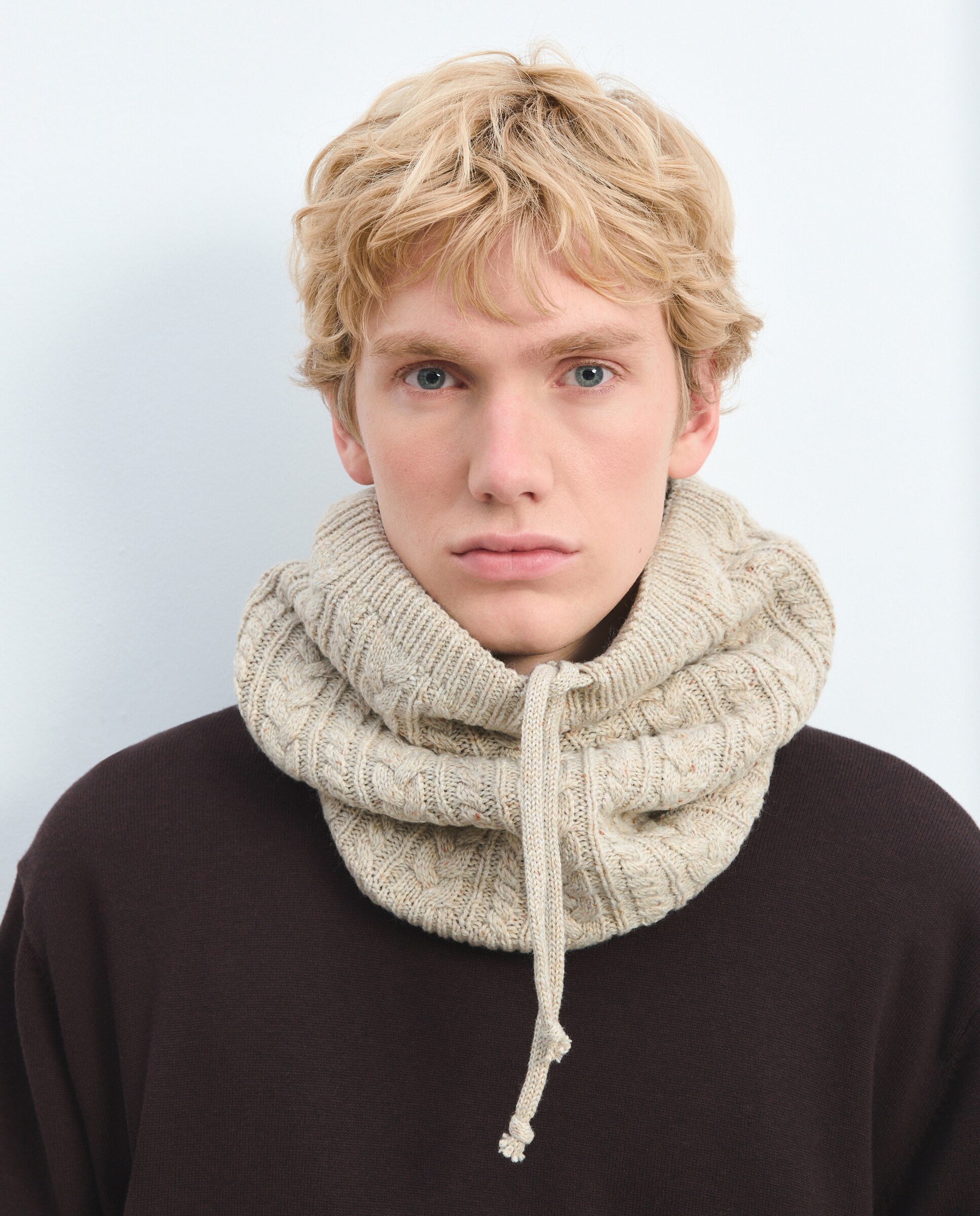 Cuello fantasía de punto hombre - Green Coast - 850 Piedra 850 Piedra-3