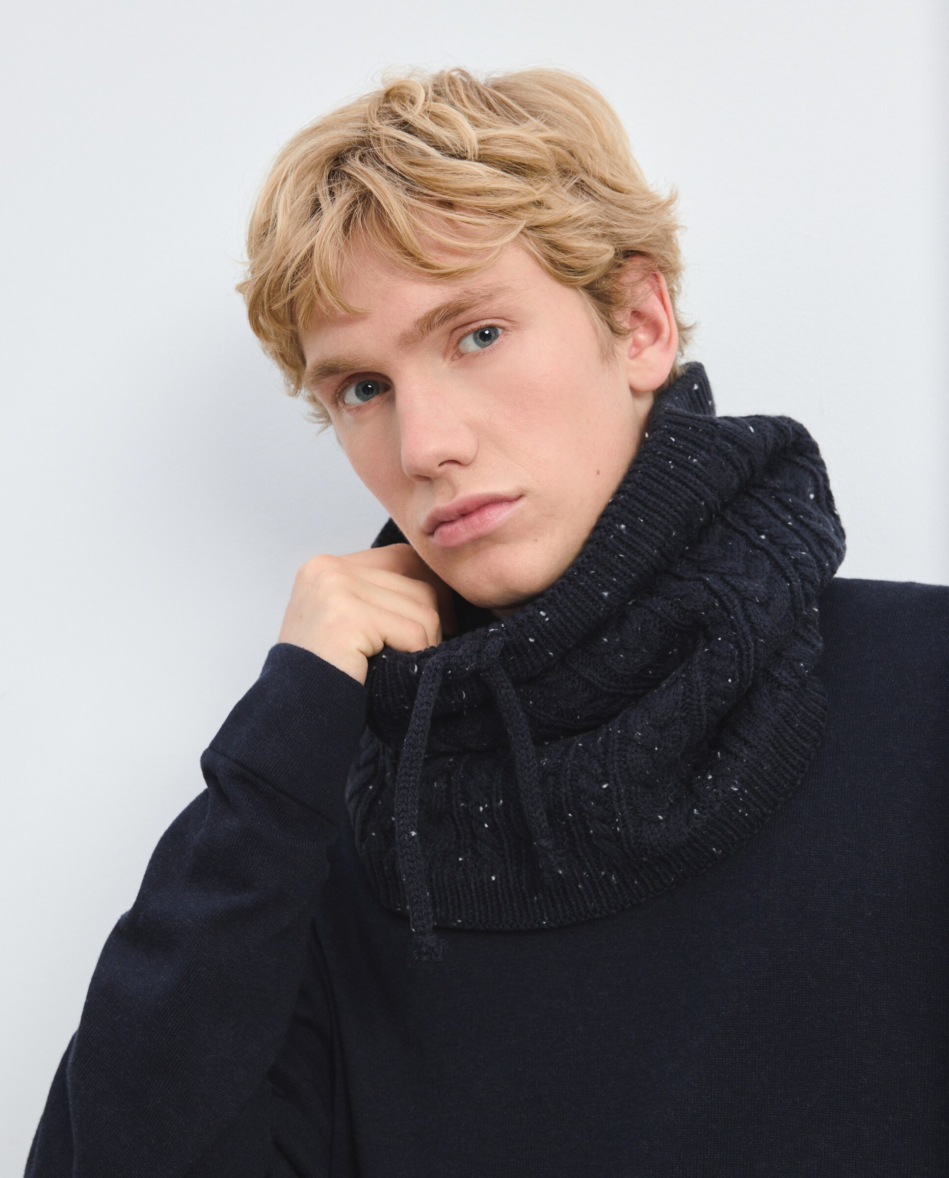 Cuello fantasía de punto hombre - Green Coast - Azul marino Azul marino-3