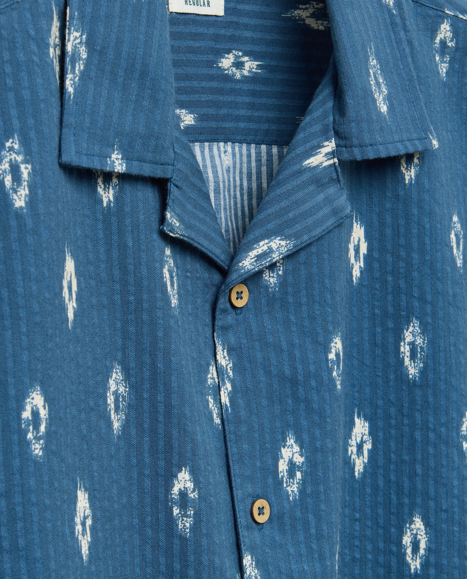Camisa de Manga Curta Azul-5