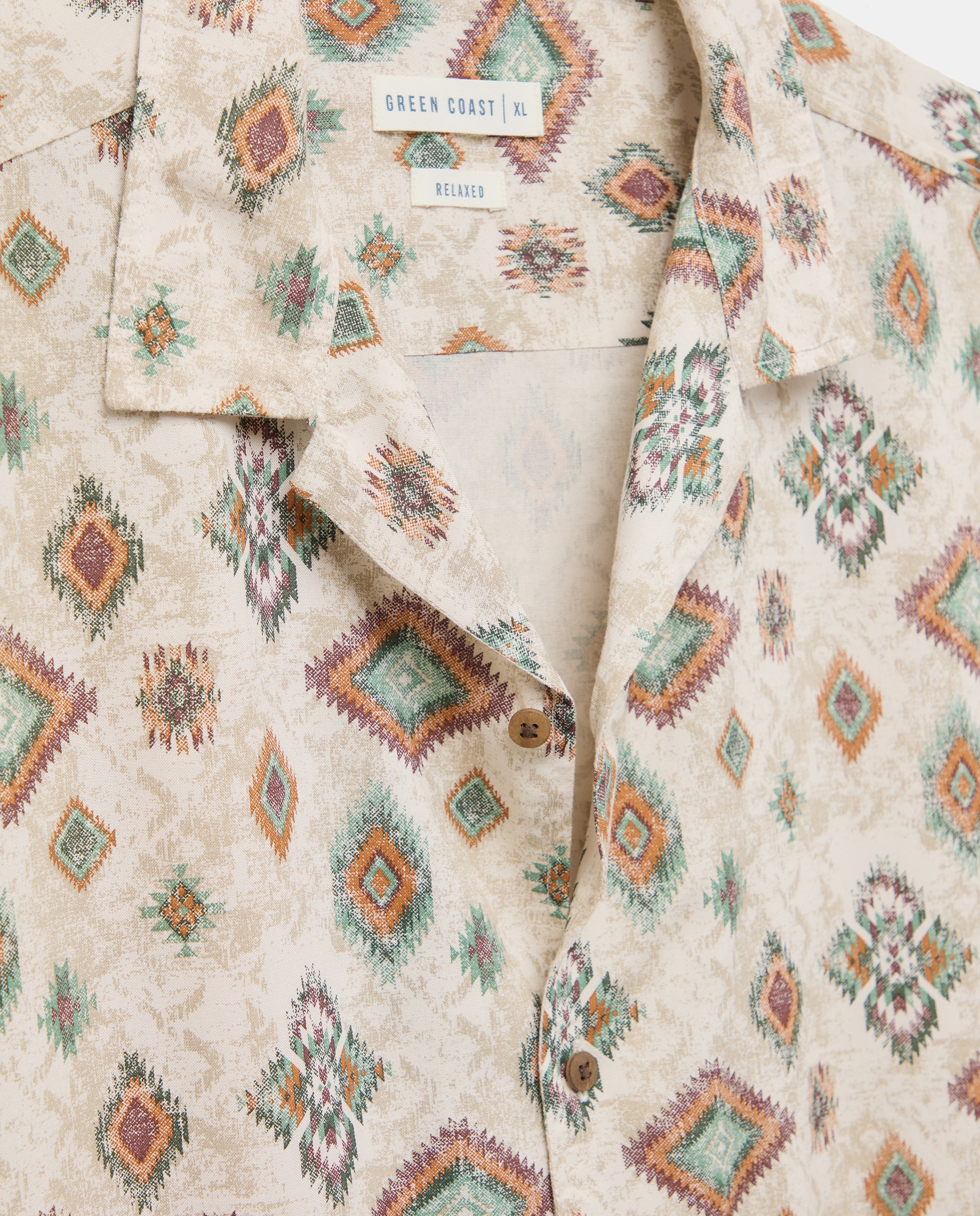 Camisa de Manga Curta Castanho-5