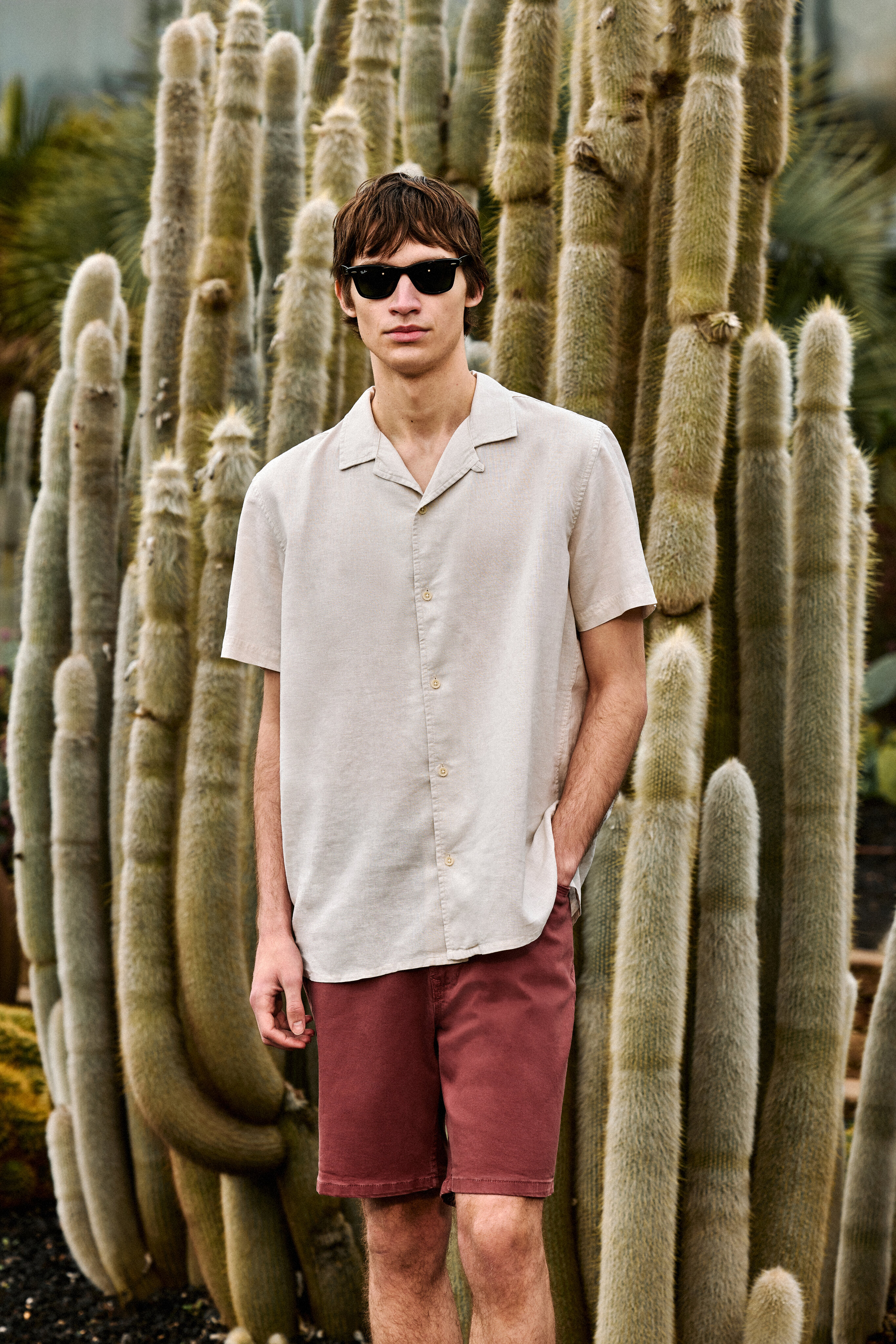 Imagem 0 de Camisa de Linho com Manga Curta