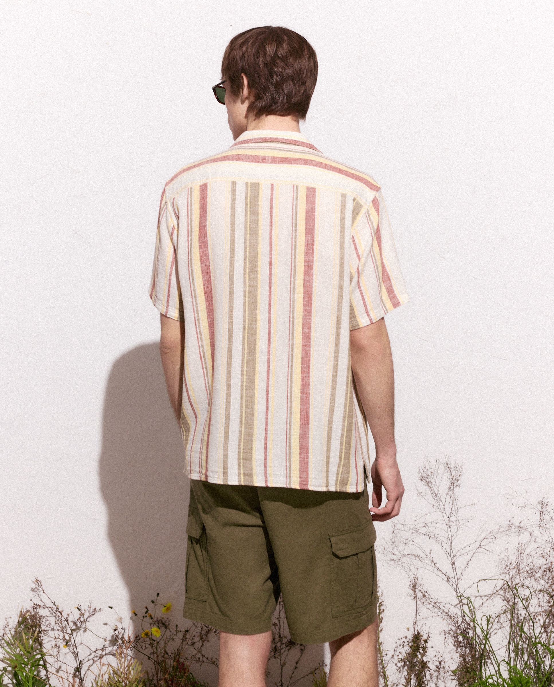 Camisa de hombre de manga corta - Green Coast - Marrón Marrón-3