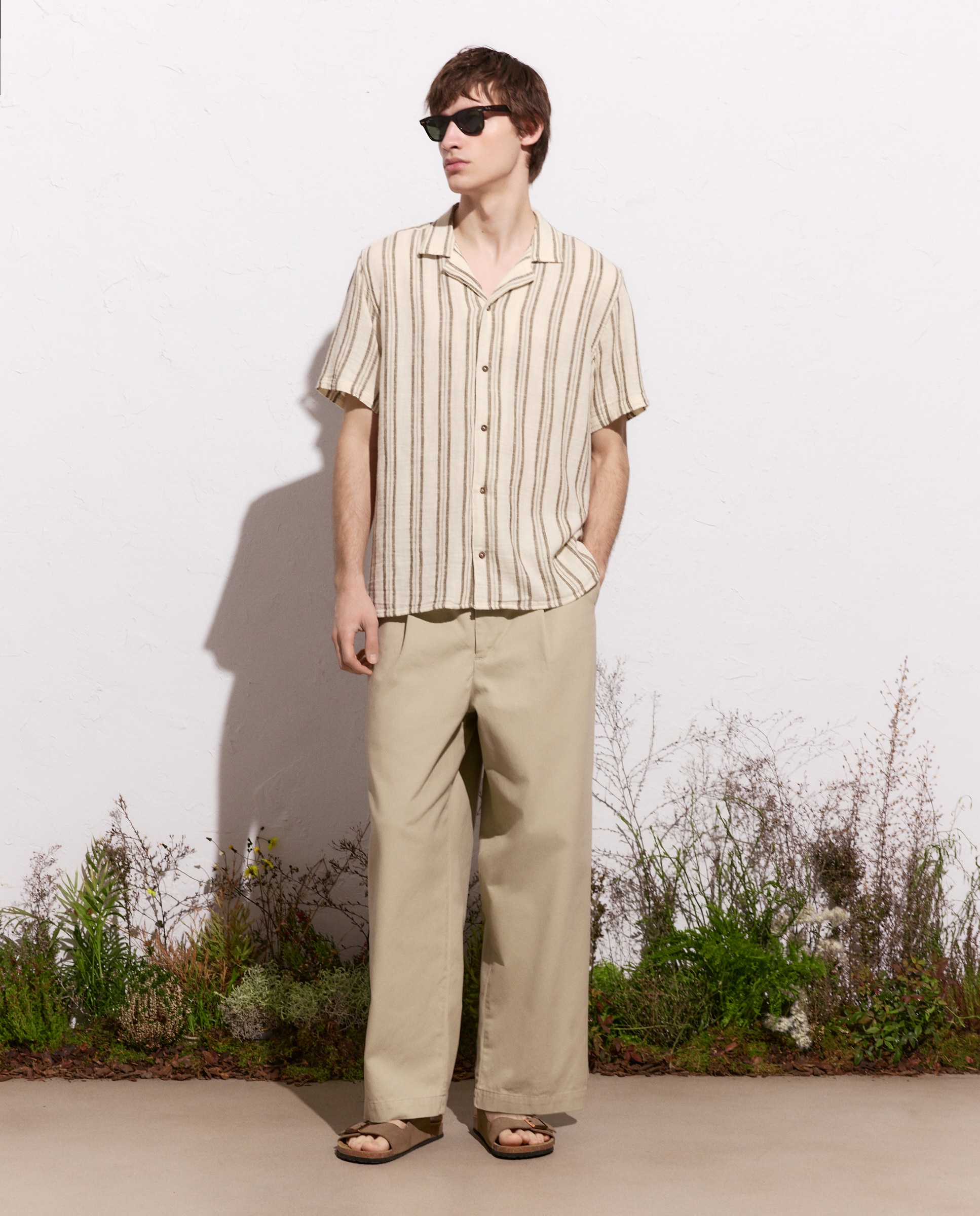 Camisa de Manga Curta Verde-2