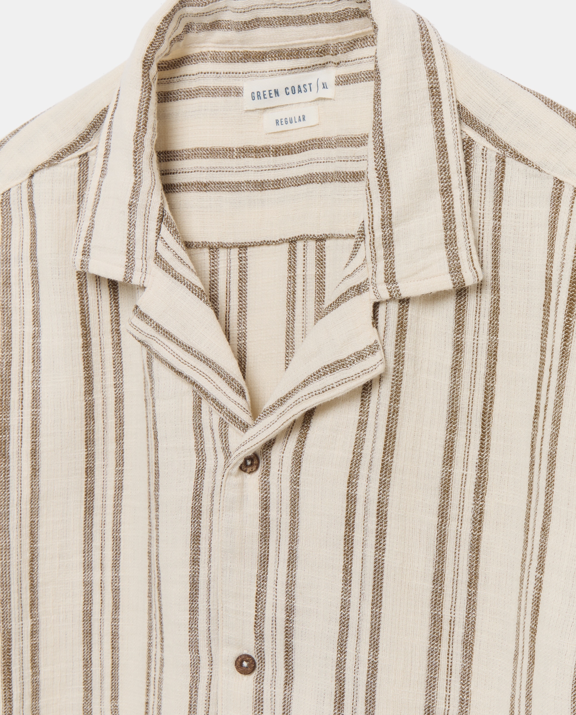 Camisa de Manga Curta Verde-5