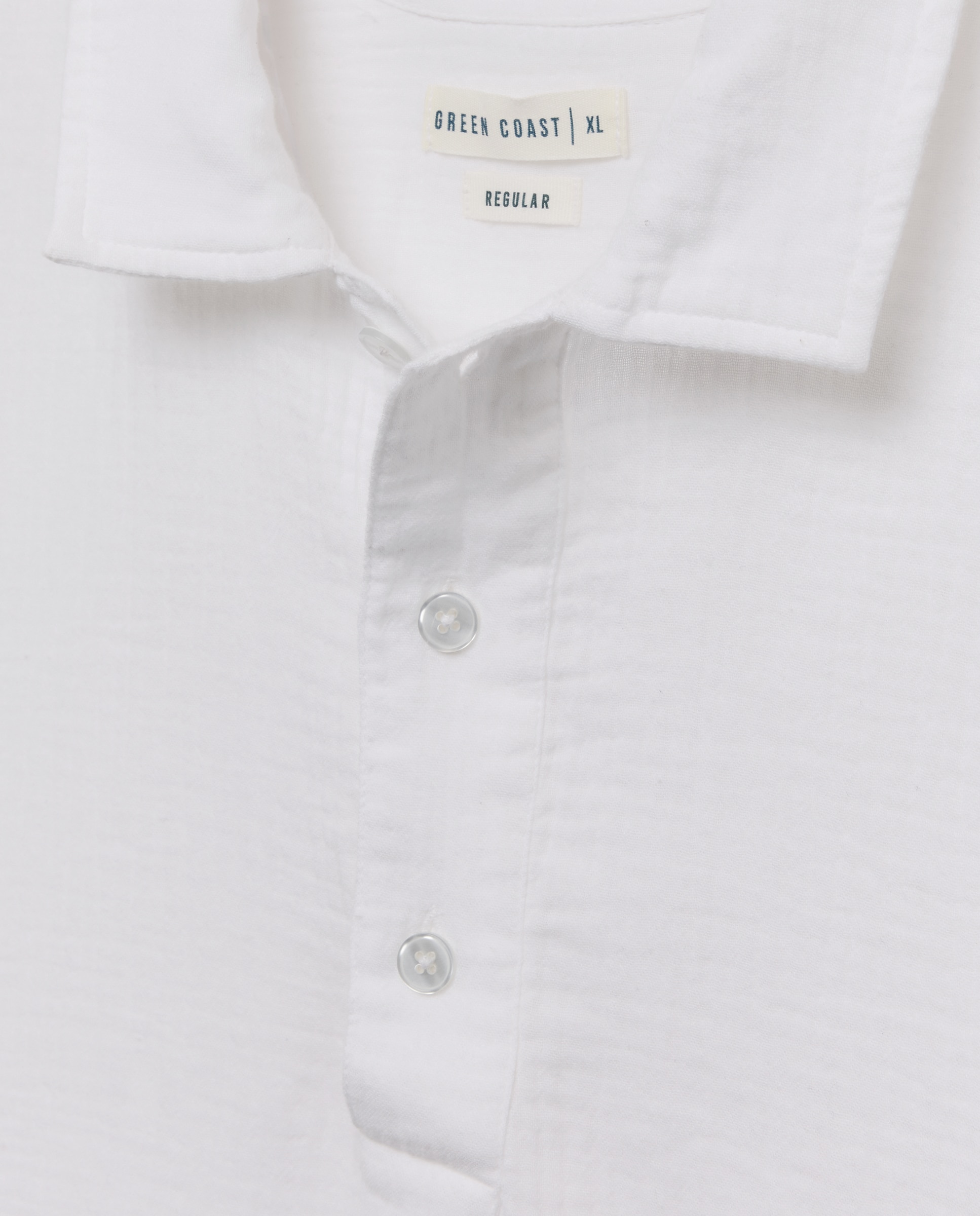 Camisa Tipo Polo de Manga Curta Branco-5
