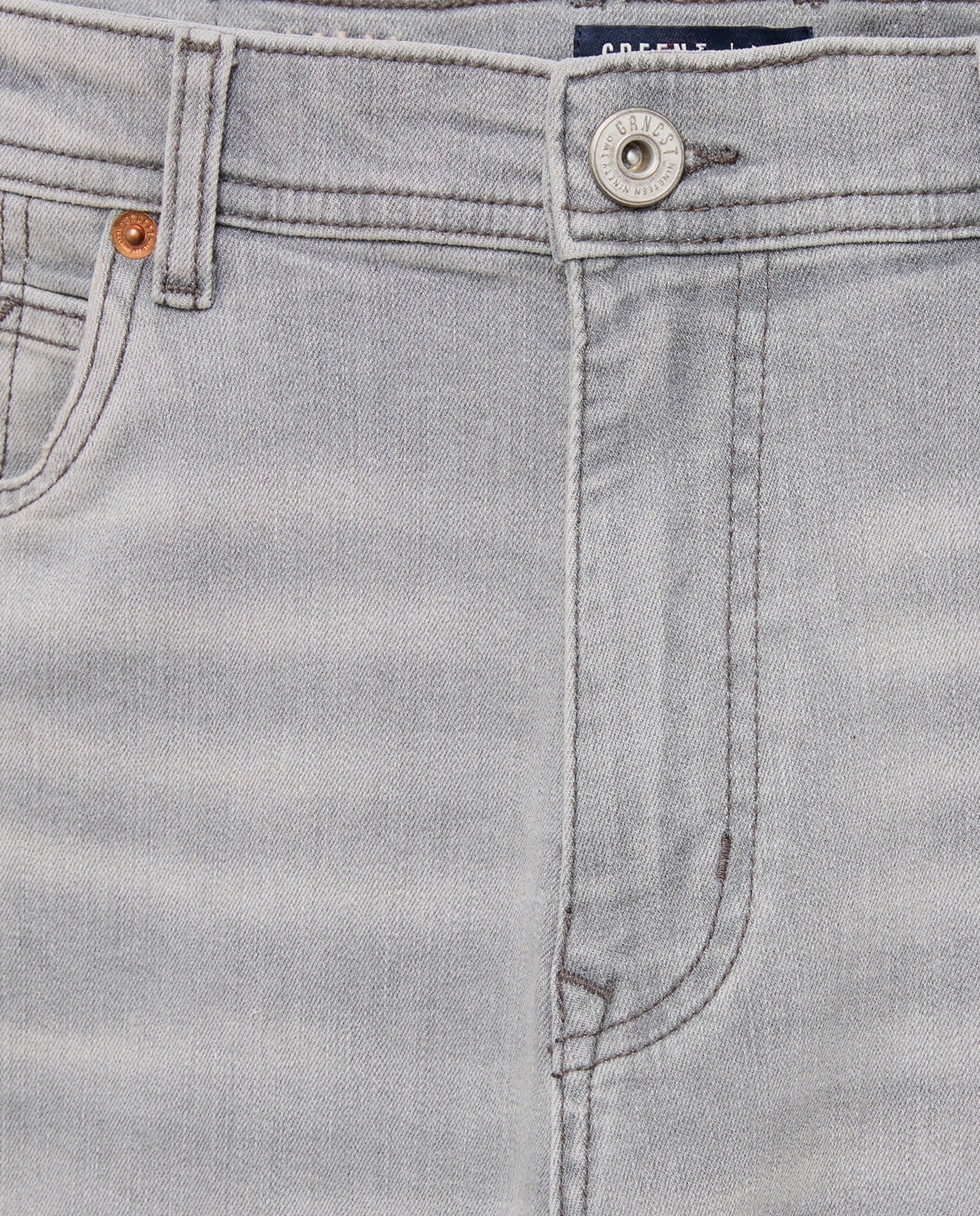 Bermuda denim strecht de hombre - Green Coast - Gris Gris-5