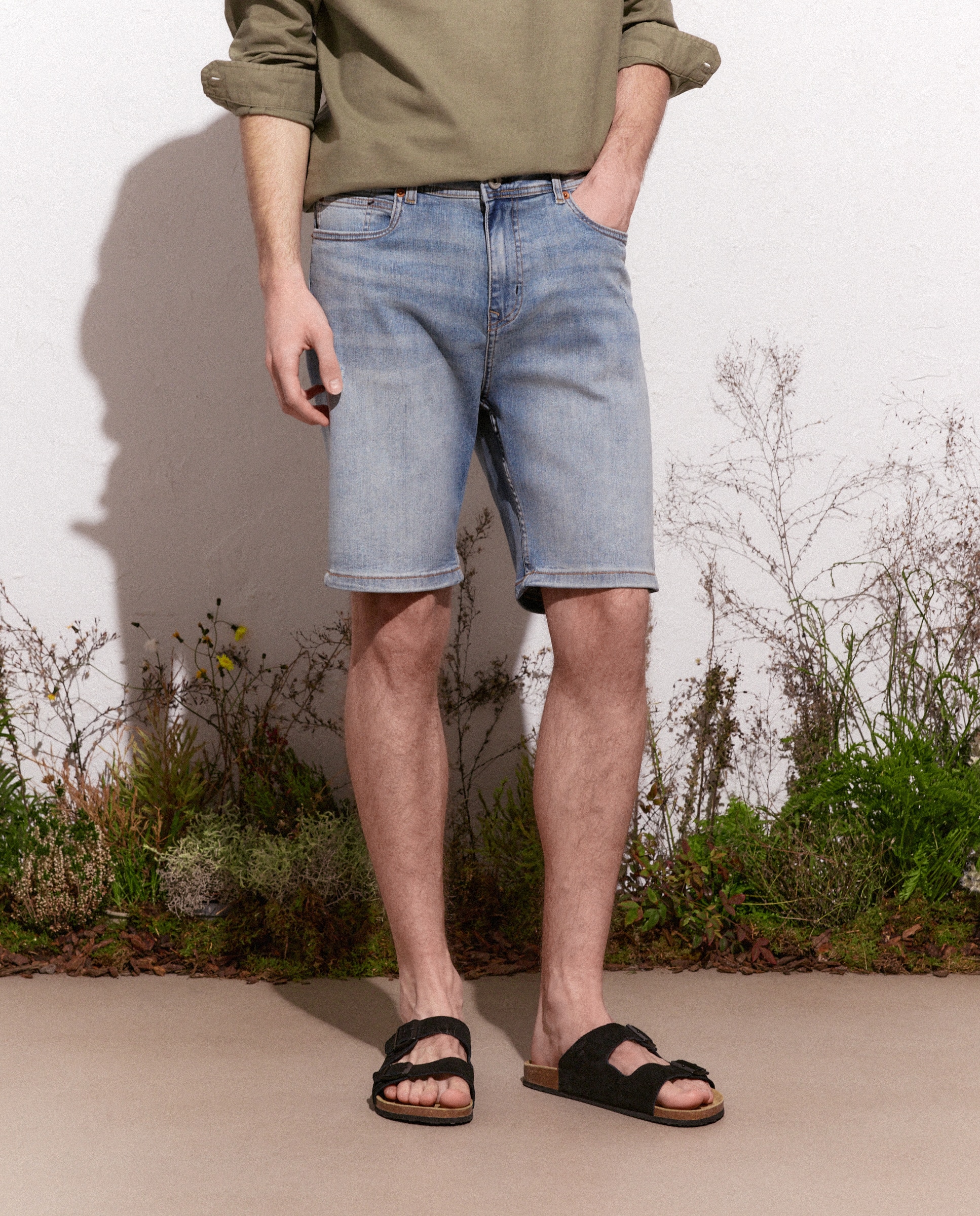 Bermudas de Ganga Stretch Índigo-2