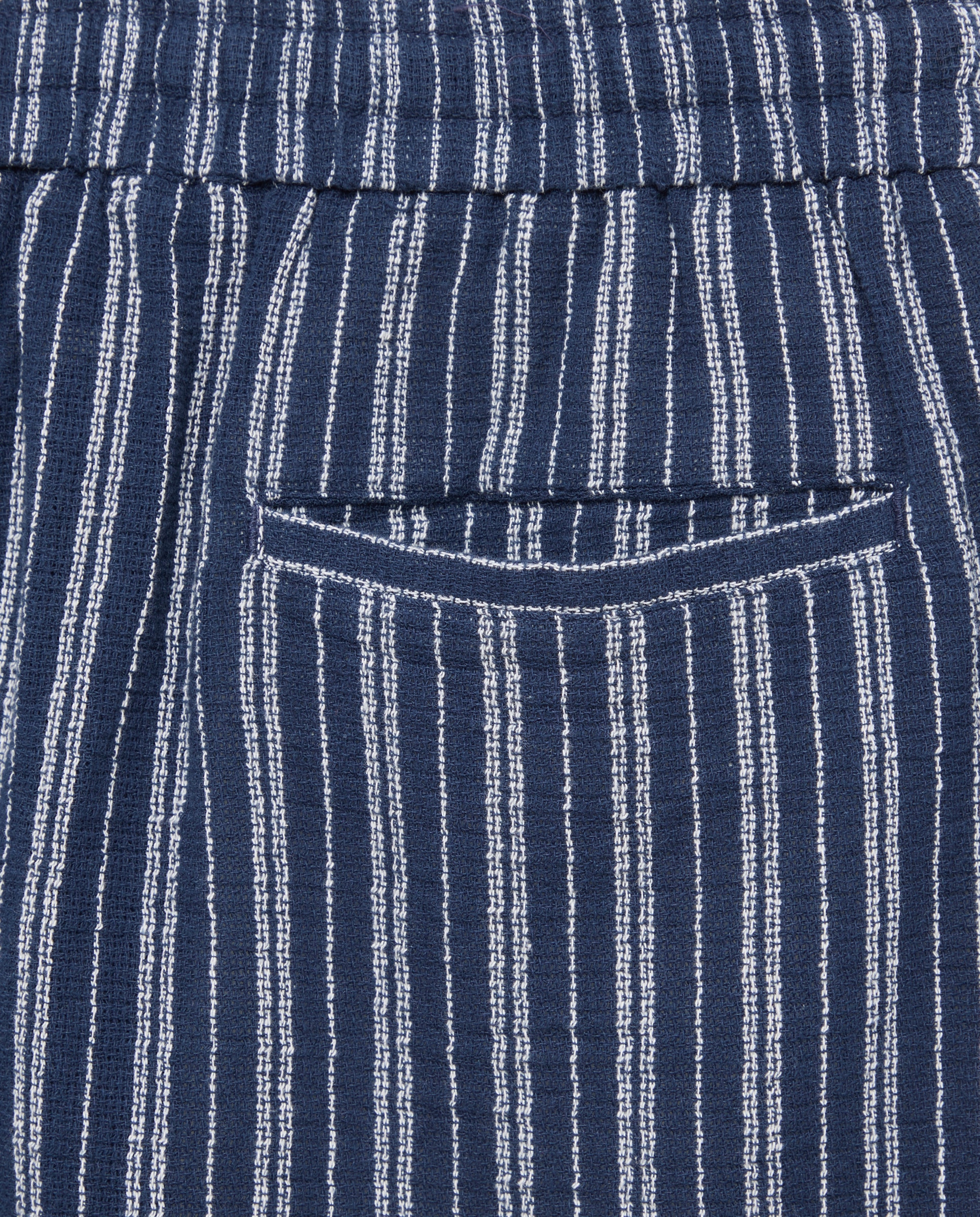 Bermudas com Elástico na Cintura Azul-5
