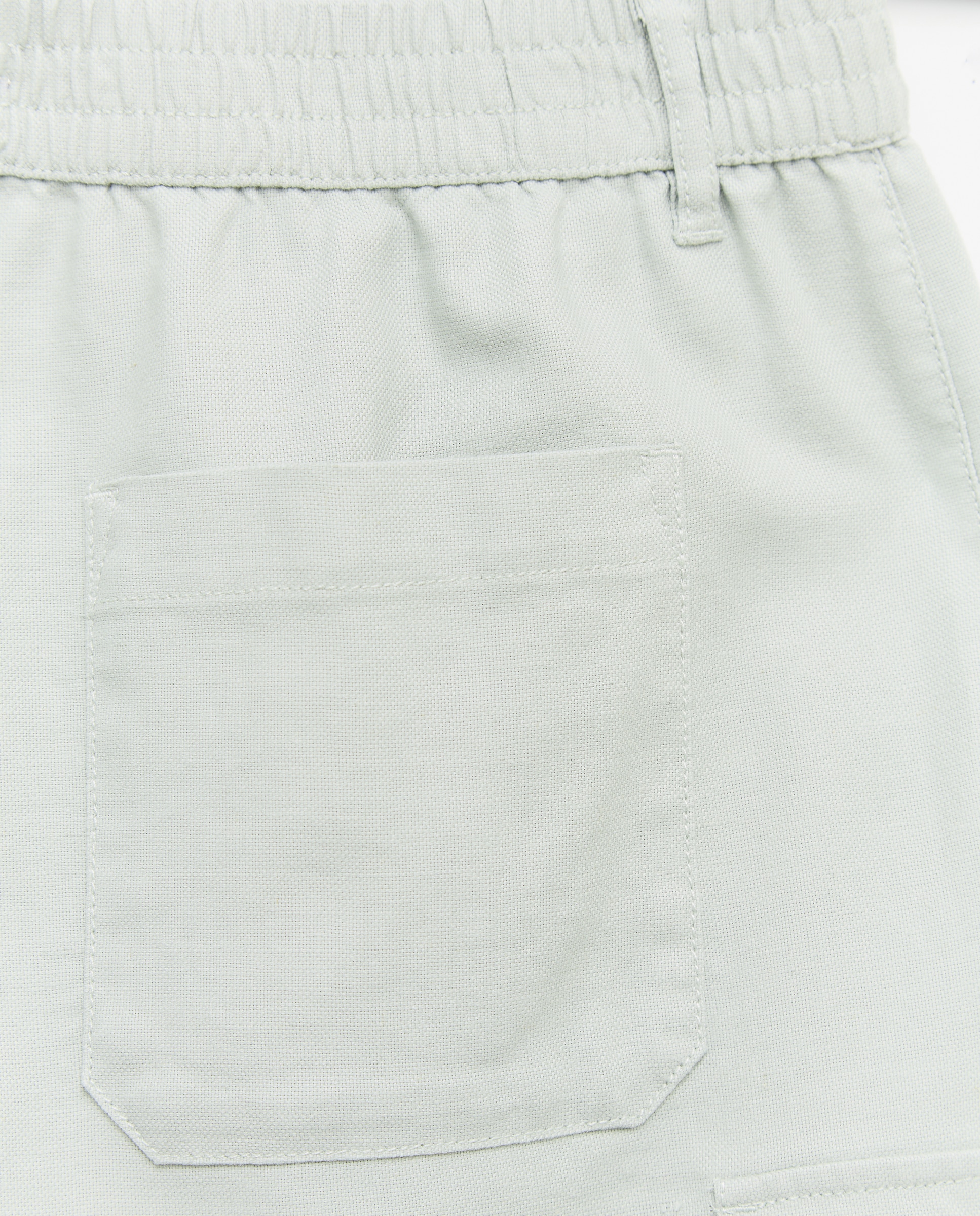 Bermuda de hombre cargo en tejido de lino y algodón - Green Coast - 510 Verde claro 510 Verde claro-5