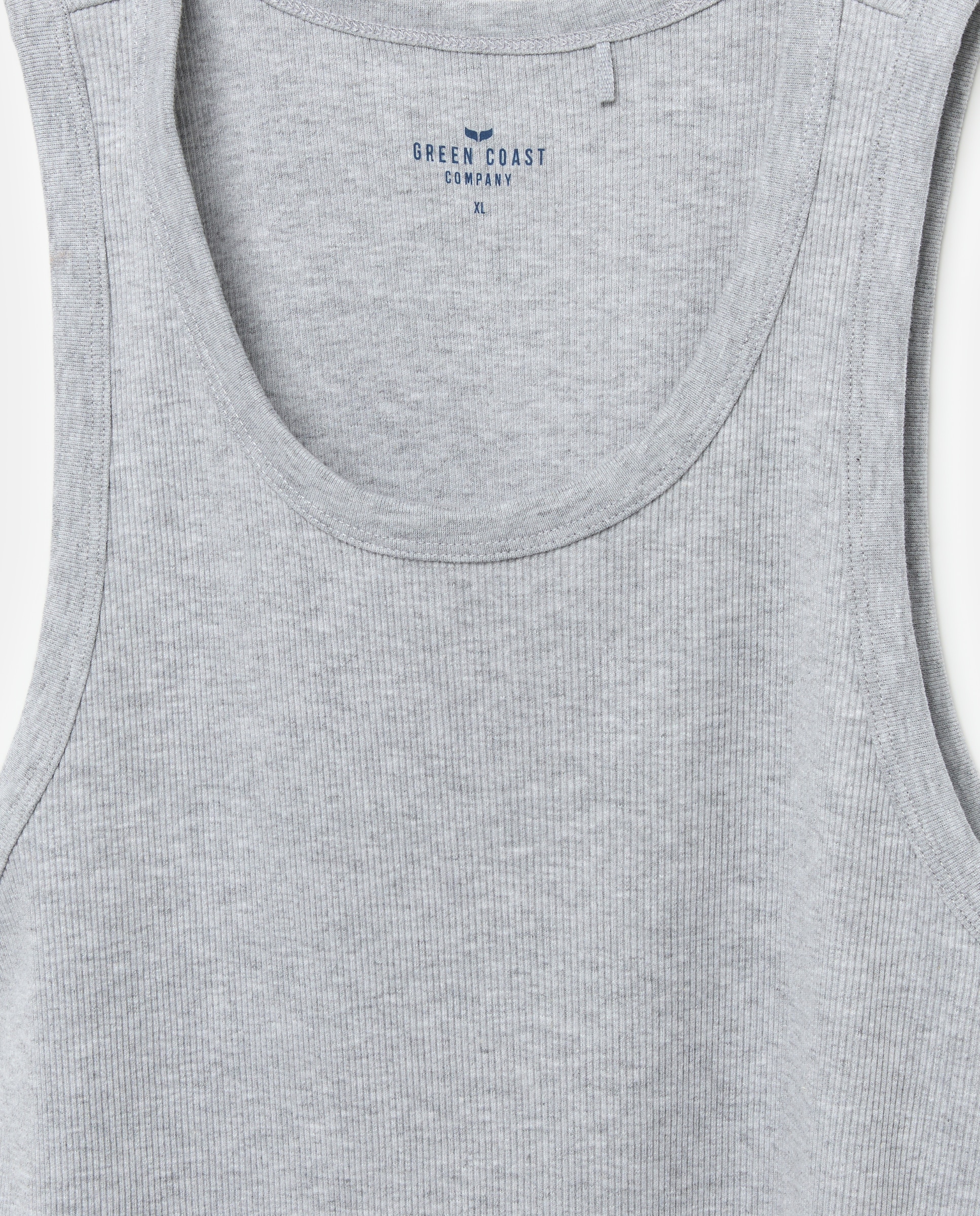 T-shirt Tank Top Cinzento-claro-5