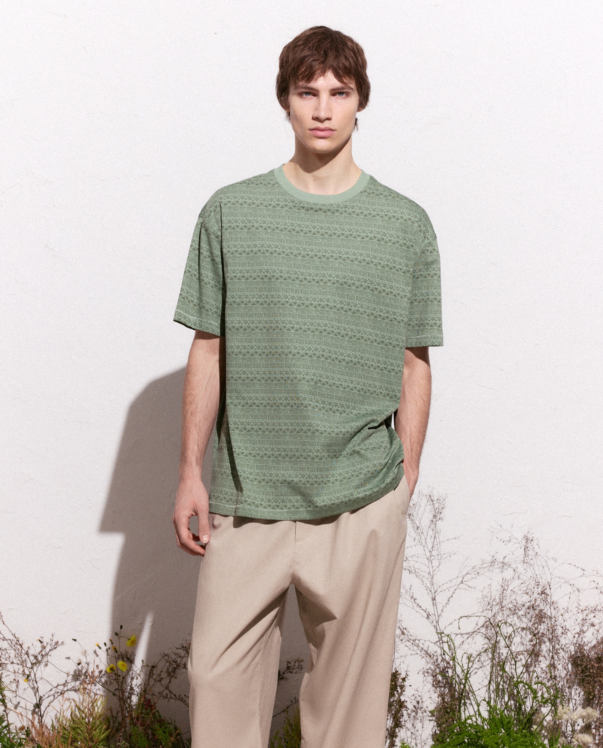 Camiseta manga corta all over print de hombre - Green Coast - Verde Verde-2