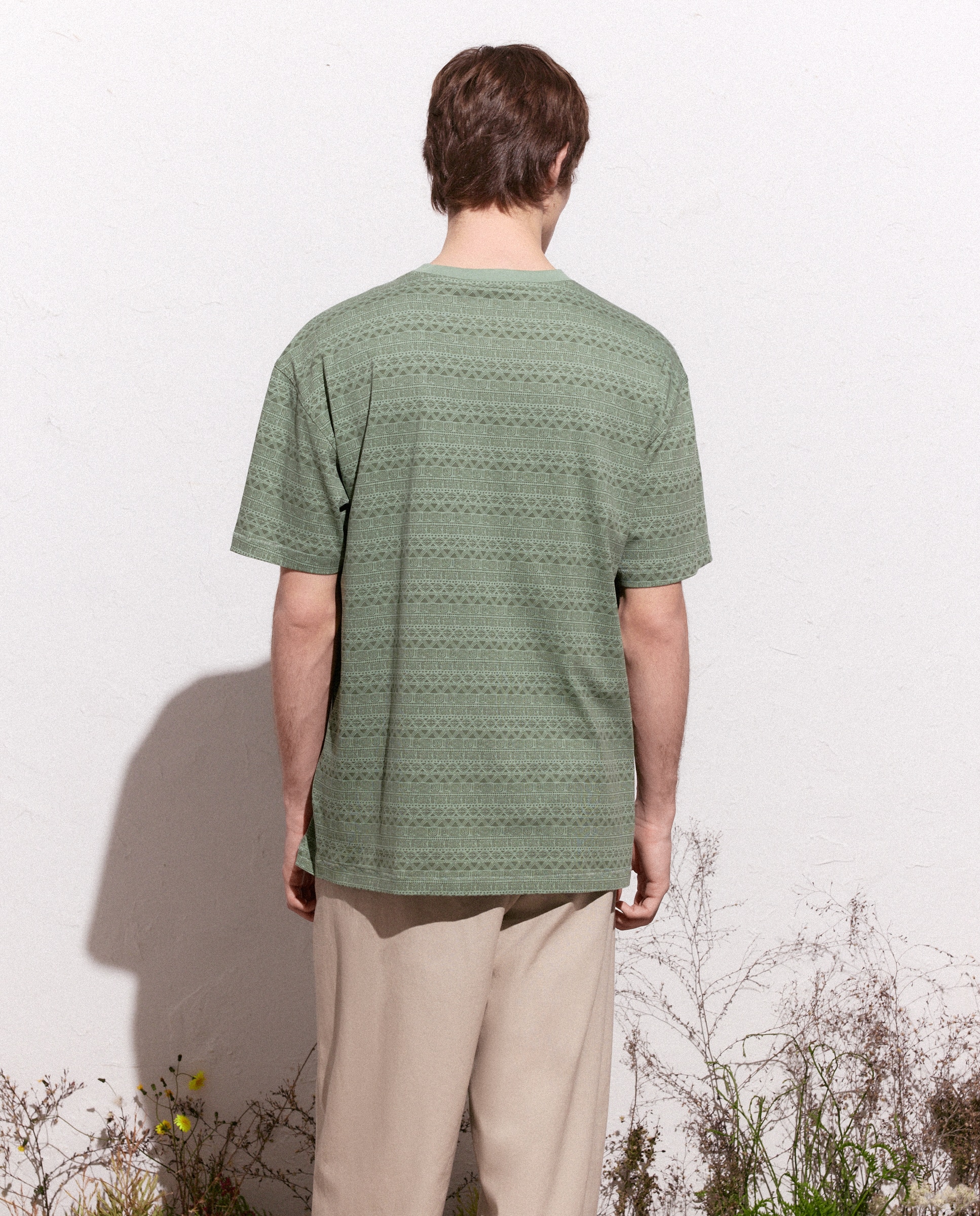 Camiseta manga corta all over print de hombre - Green Coast - Verde Verde-3