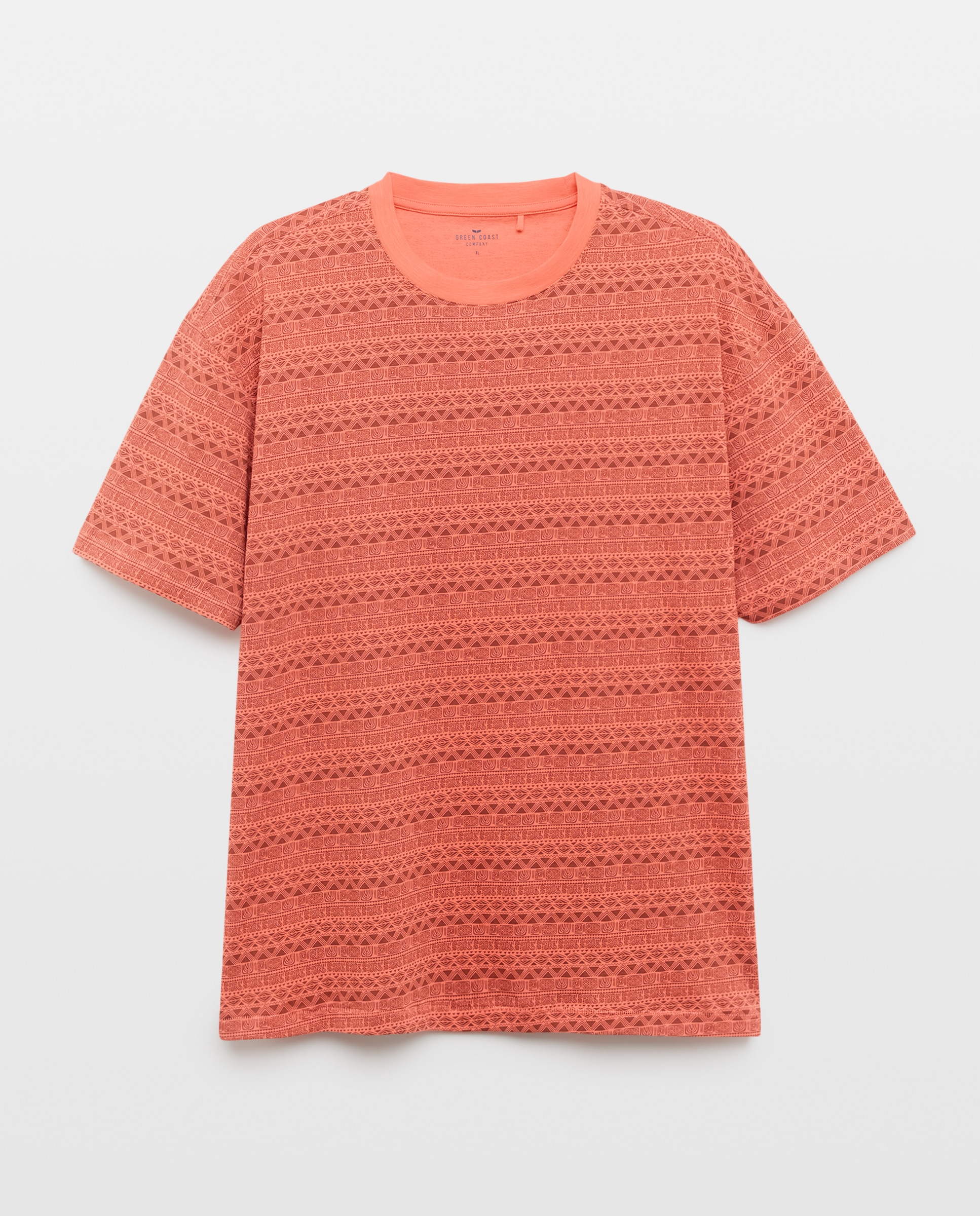 T-shirt de Manga Curta com All Over Print Rosa-4