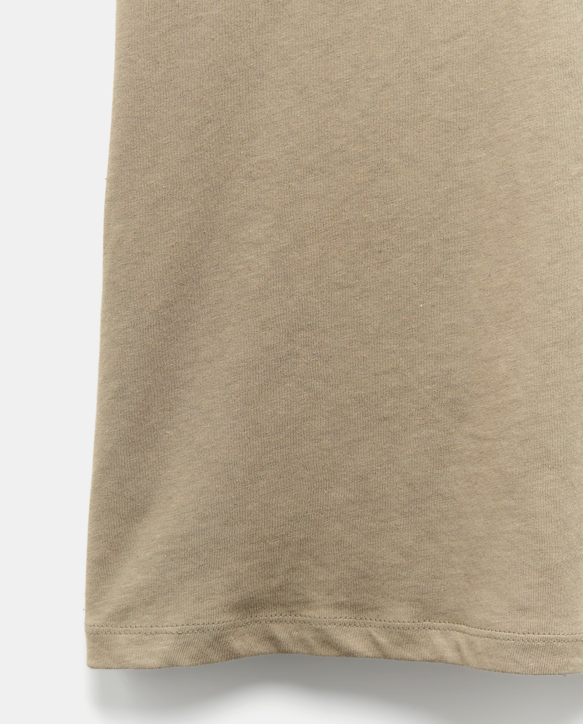 T-shirt Rústica de Linho Vison Claro-5